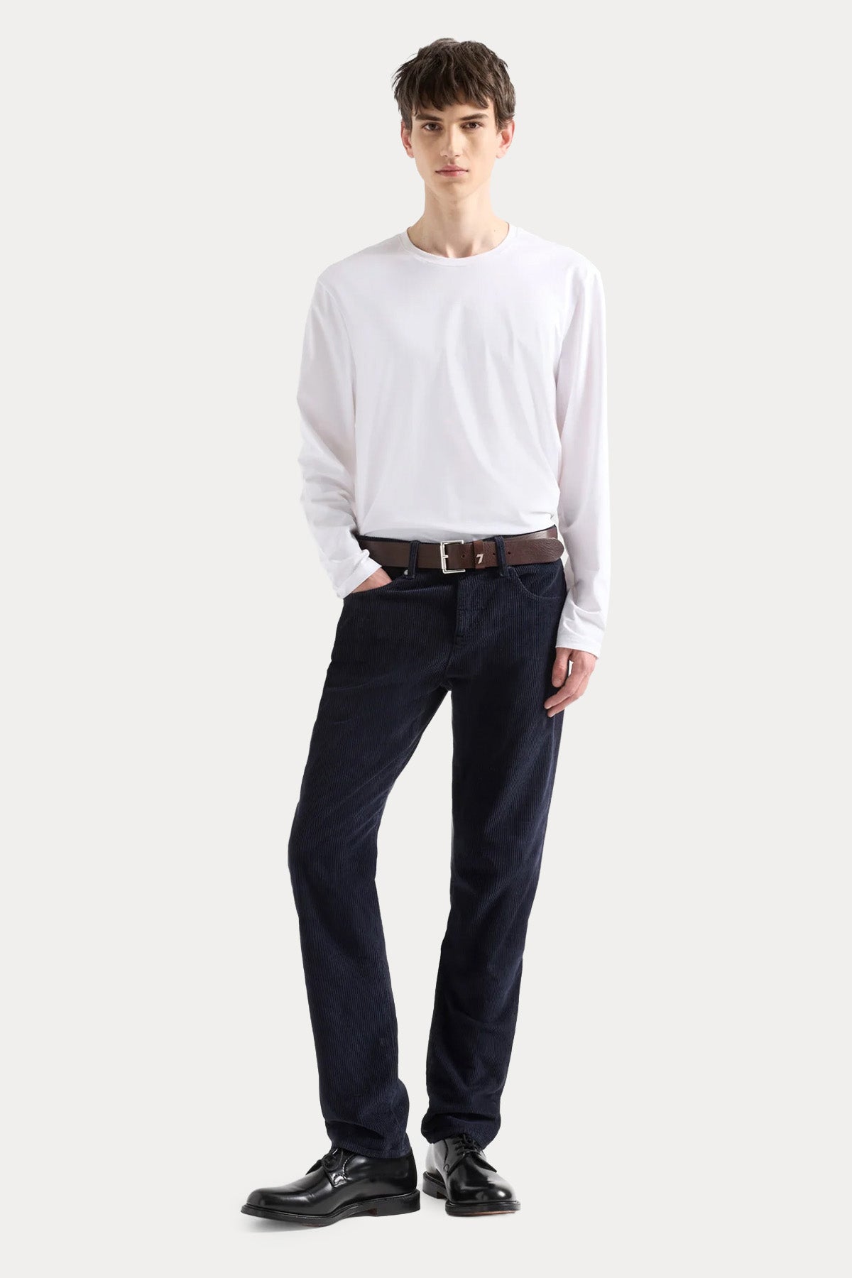 7 For All Mankind Slimmy Classic Slim Fit Fitilli Kadife Pantolon