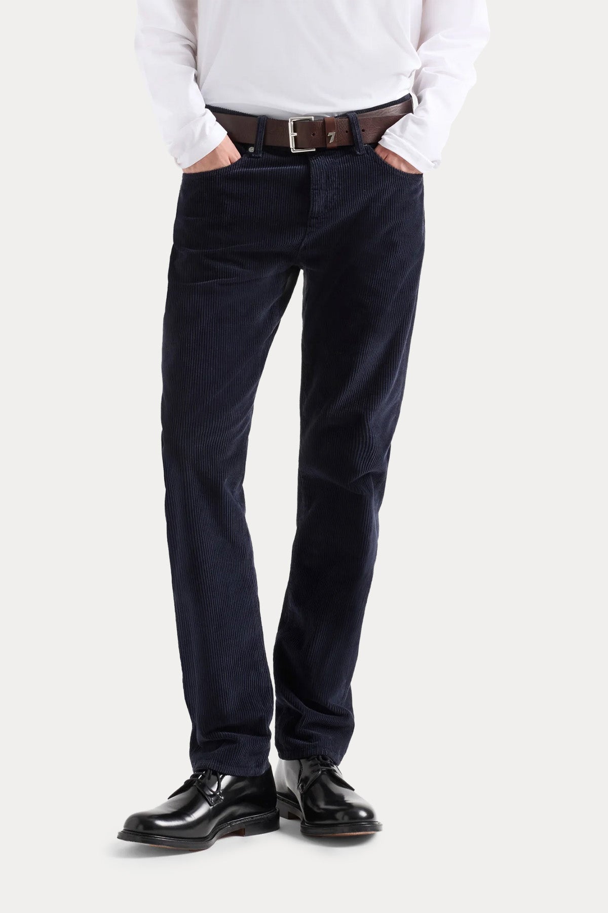 7 For All Mankind Slimmy Classic Slim Fit Fitilli Kadife Pantolon
