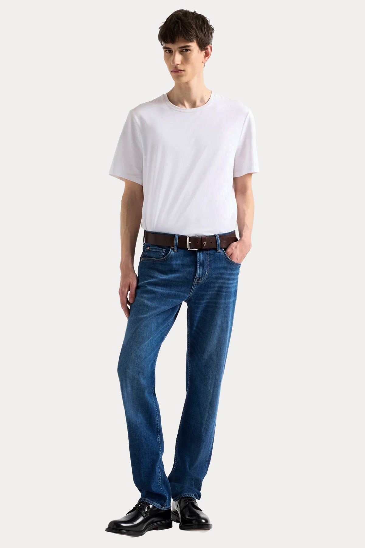 7 For All Mankind Slimmy Classic Slim Fit Yıkamalı Streç Jeans