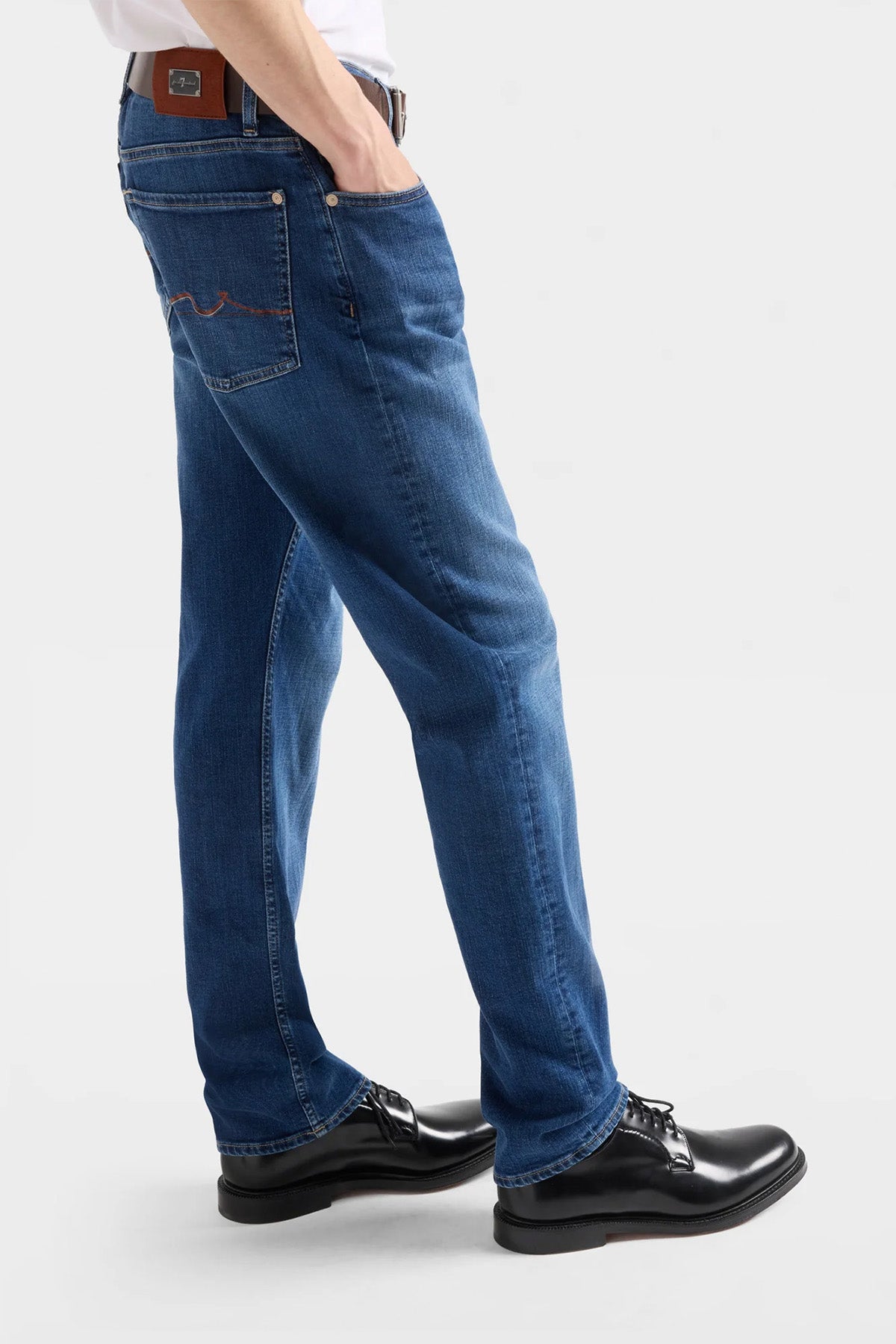 7 For All Mankind Slimmy Classic Slim Fit Yıkamalı Streç Jeans