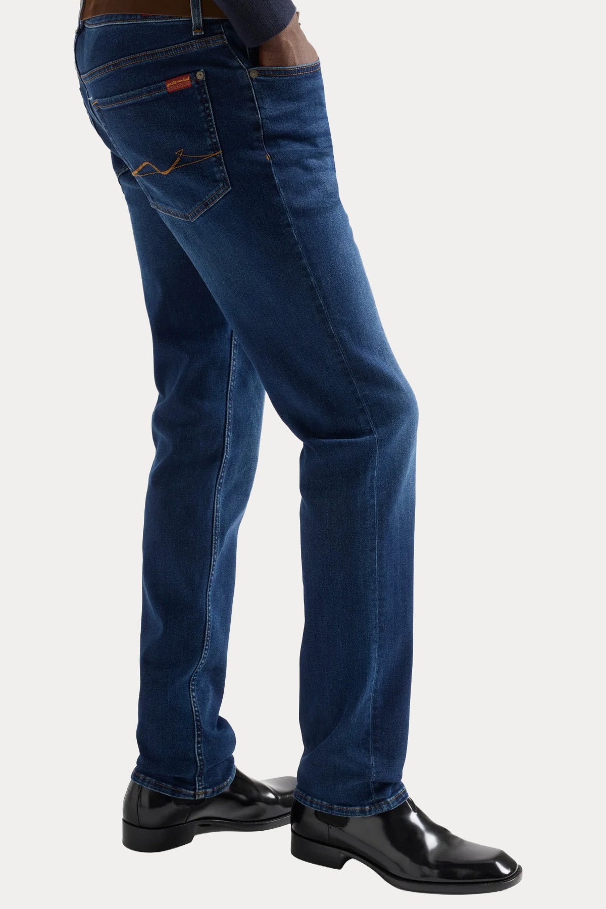 7 For All Mankind Slimmy Classic Slim Fit Yıkamalı Streç Jeans