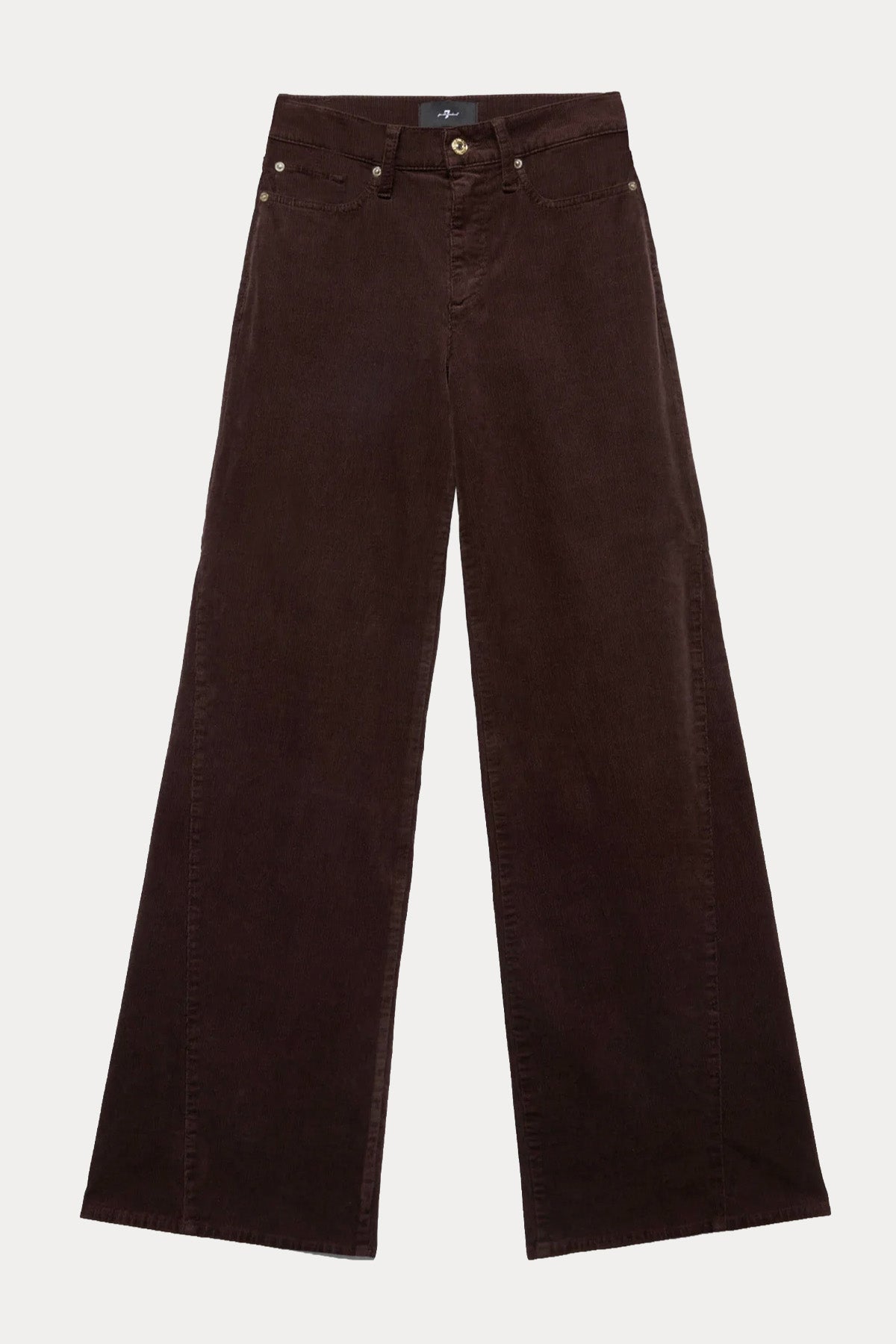7 For All Mankind Lotta Wide Leg Fitilli Kadife Pantolon