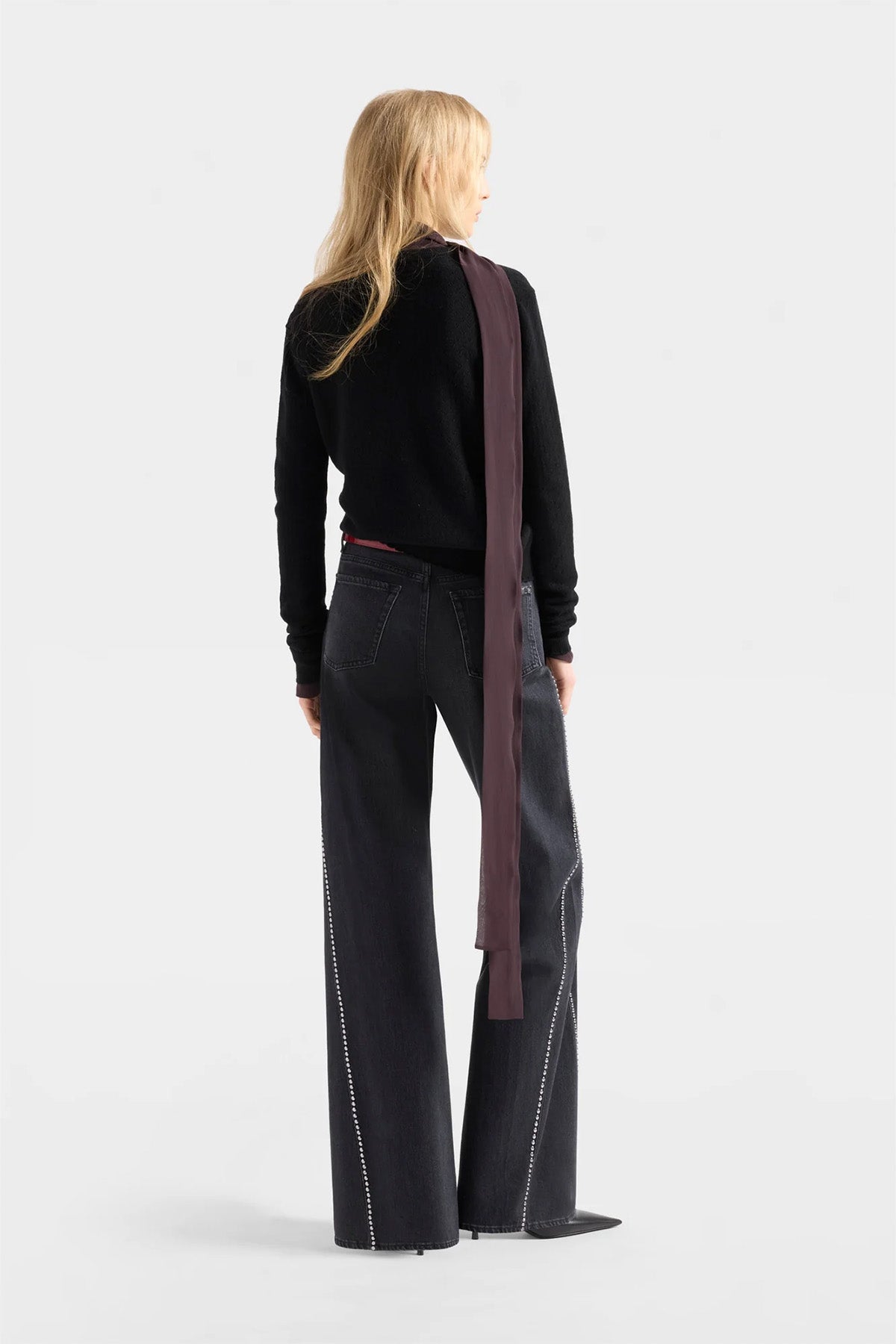 7 For All Mankind Lotta Wide Leg Troklu Yıkamalı Jeans