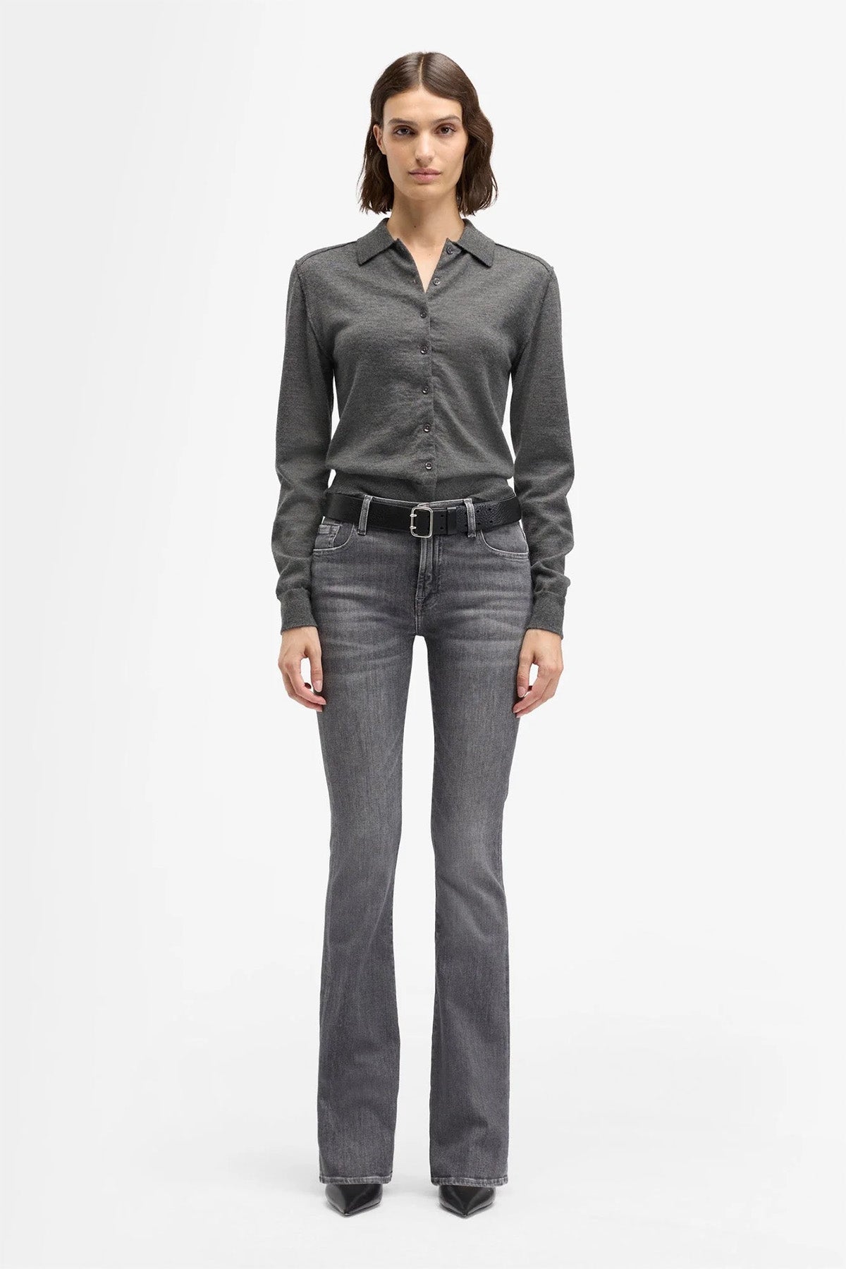 7 For All Mankind Slim Illusion Bootcut Yıkamalı Streç Jeans