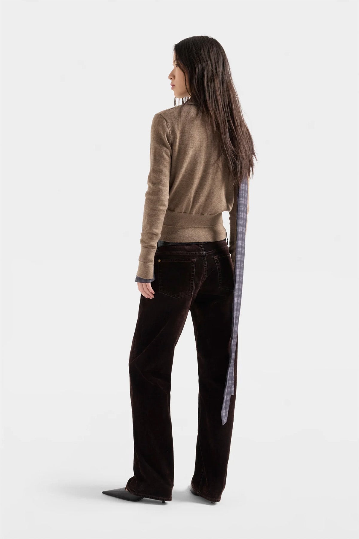 7 For All Mankind Regular Fit Polo Yaka İnce Örgü Kaşmir Triko