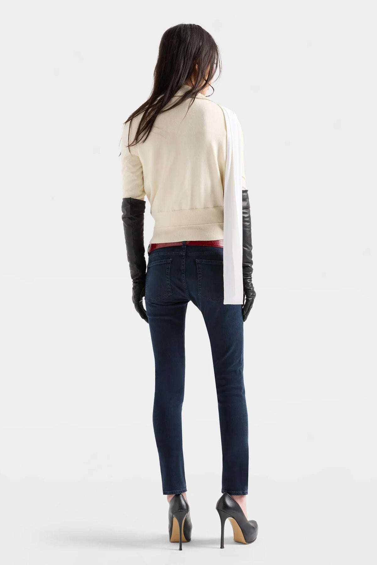 7 For All Mankind Regular Fit Polo Yaka İnce Örgü Kaşmir Triko