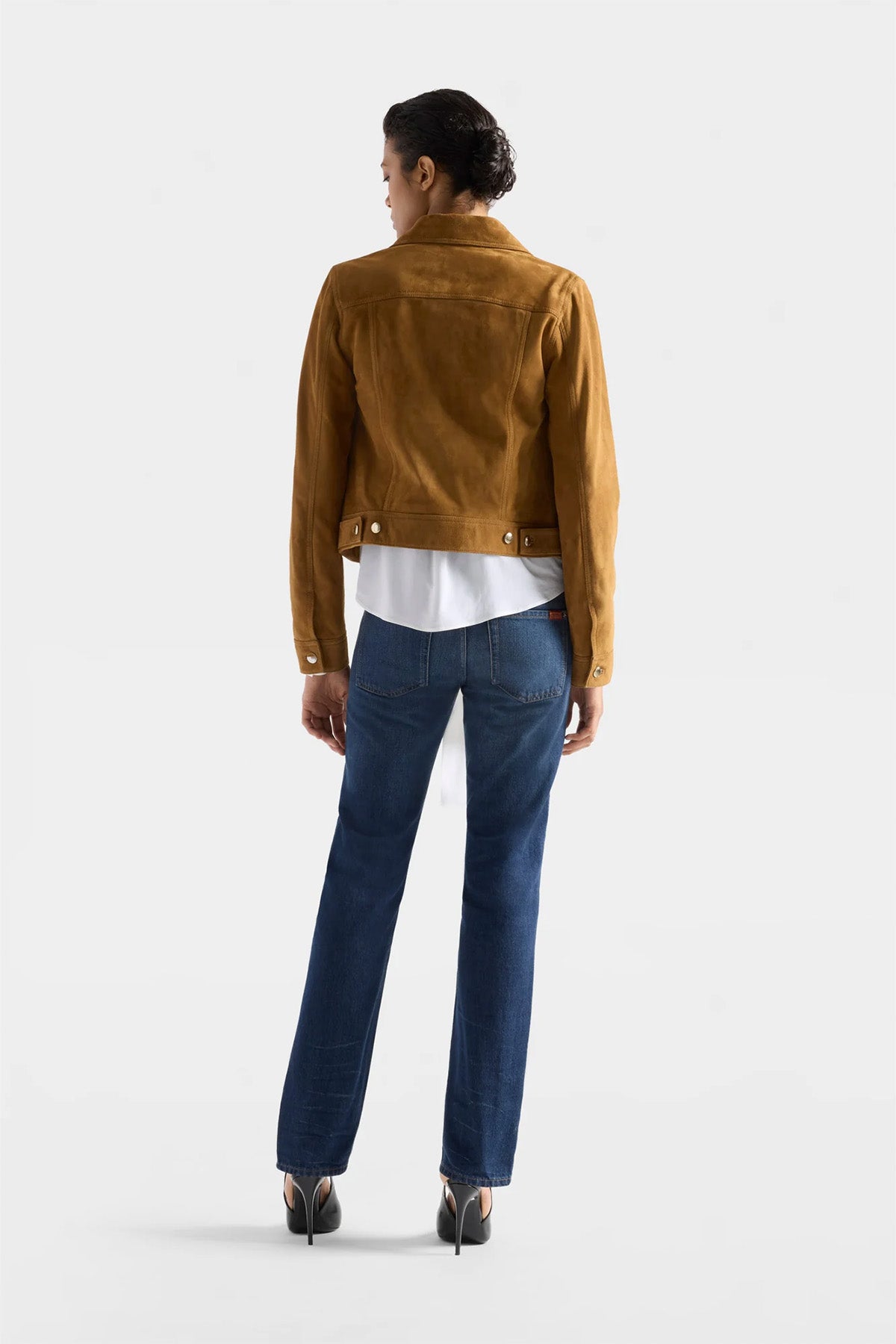 7 For All Mankind Regular Fit Süet Deri Ceket