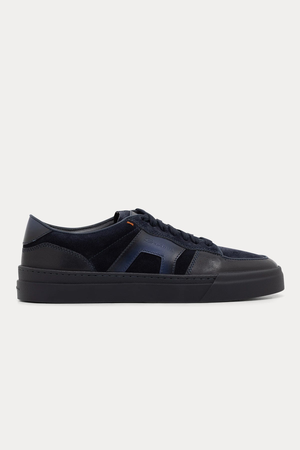 Santoni Double Buckle Süet Deri Sneaker Ayakkabı