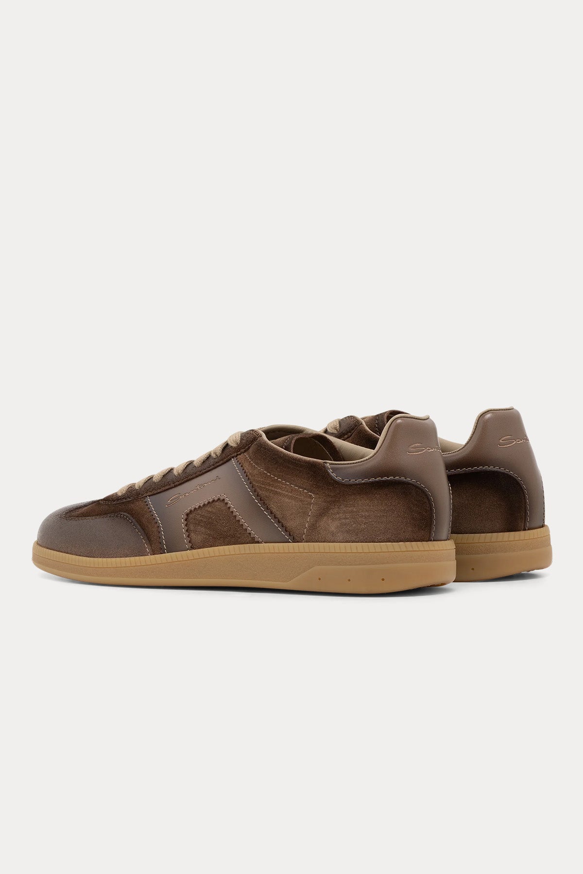 Santoni Süet Deri Sneaker Ayakkabı