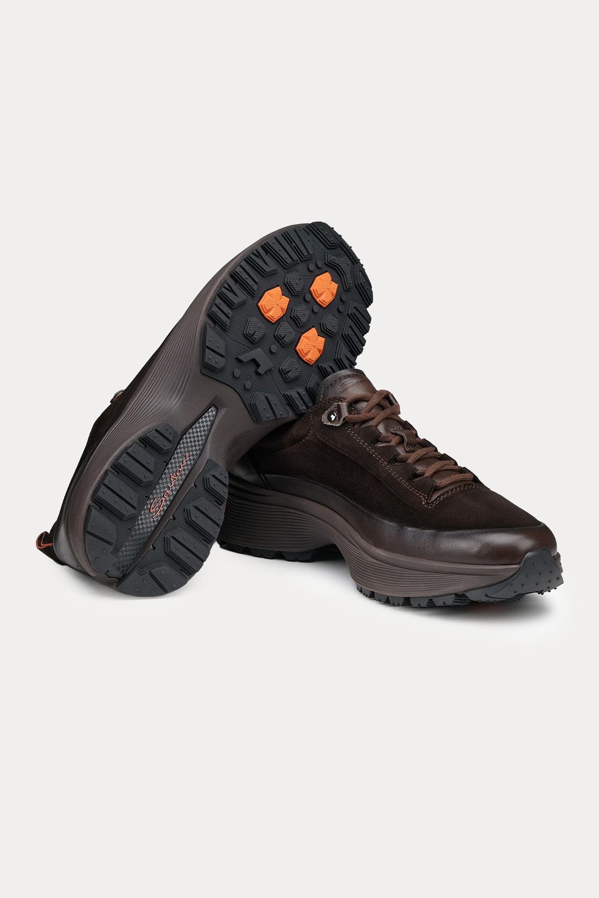 Santoni Süet Deri Sneaker Ayakkabı