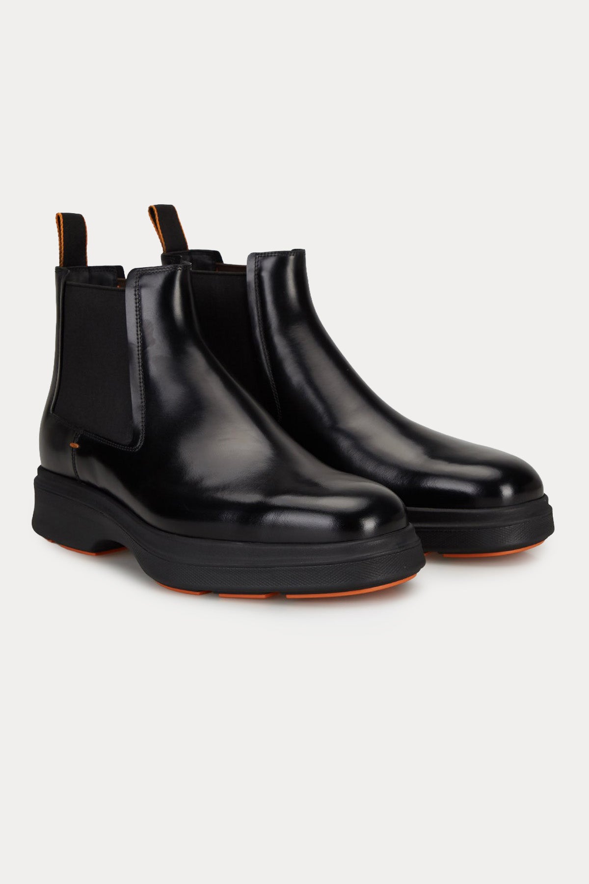 Santoni Lastik Bantlı Ultra Hafif Deri Bot