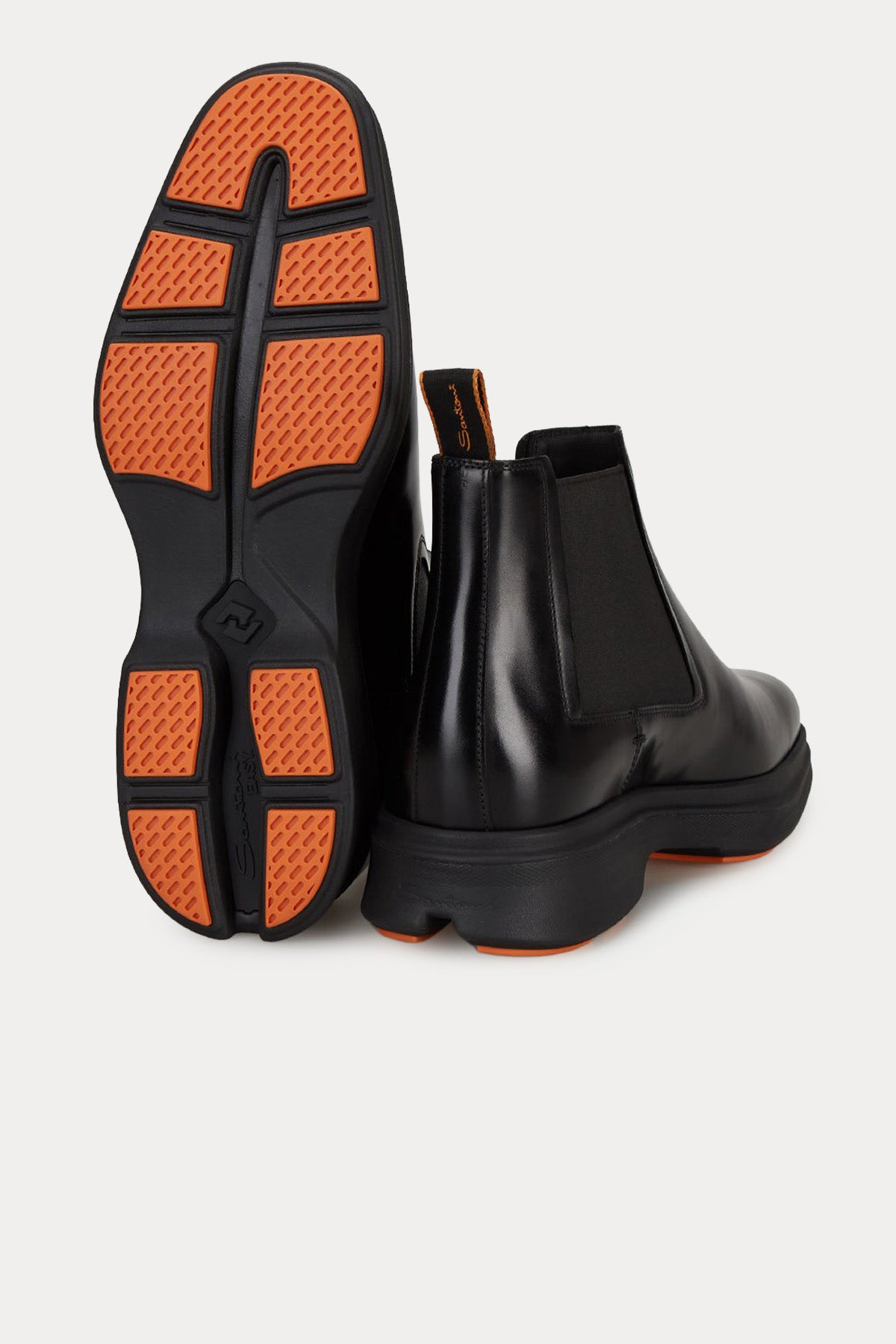Santoni Lastik Bantlı Ultra Hafif Deri Bot