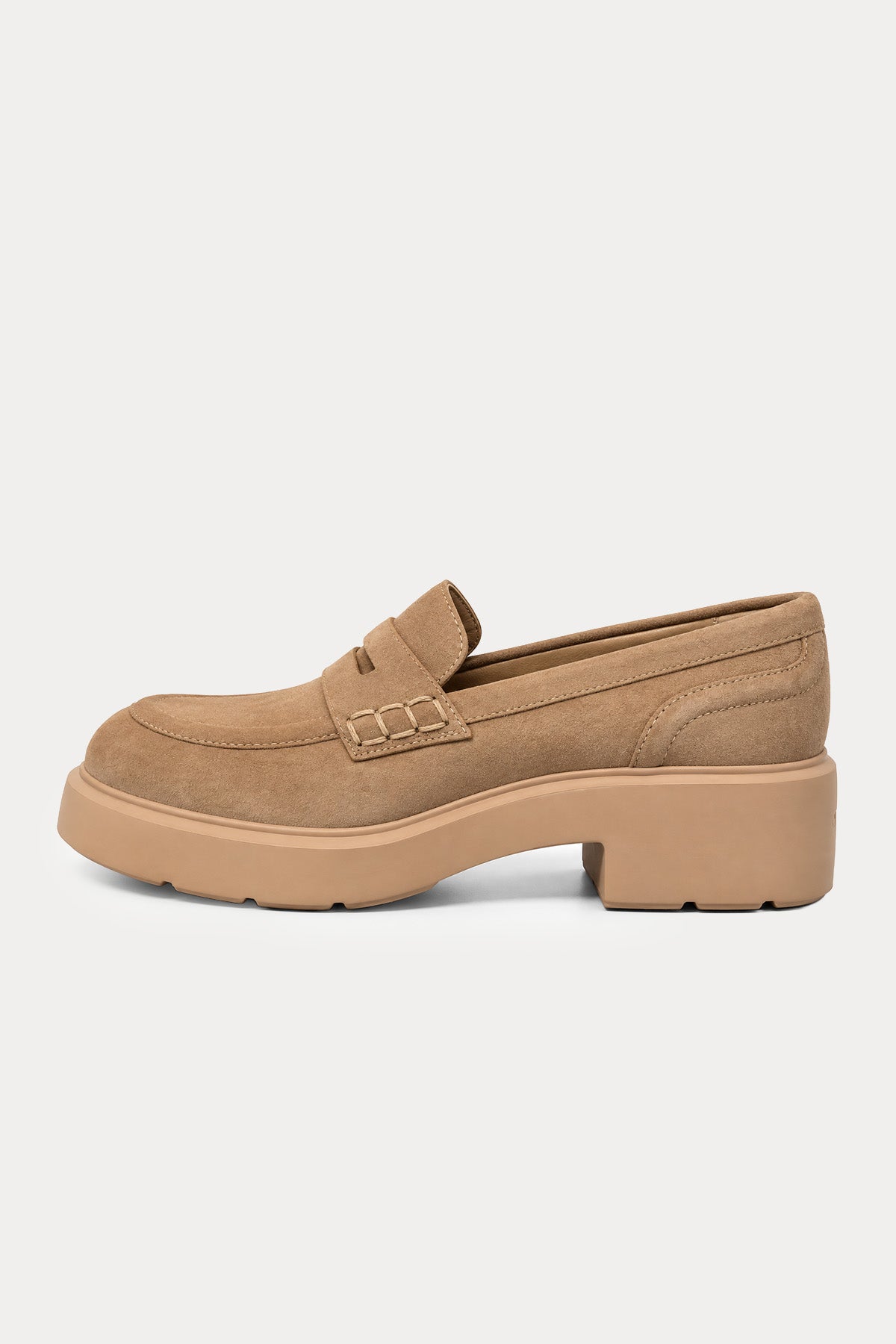 Santoni Easy Nova Topuklu Süet Loafer Ayakkabı
