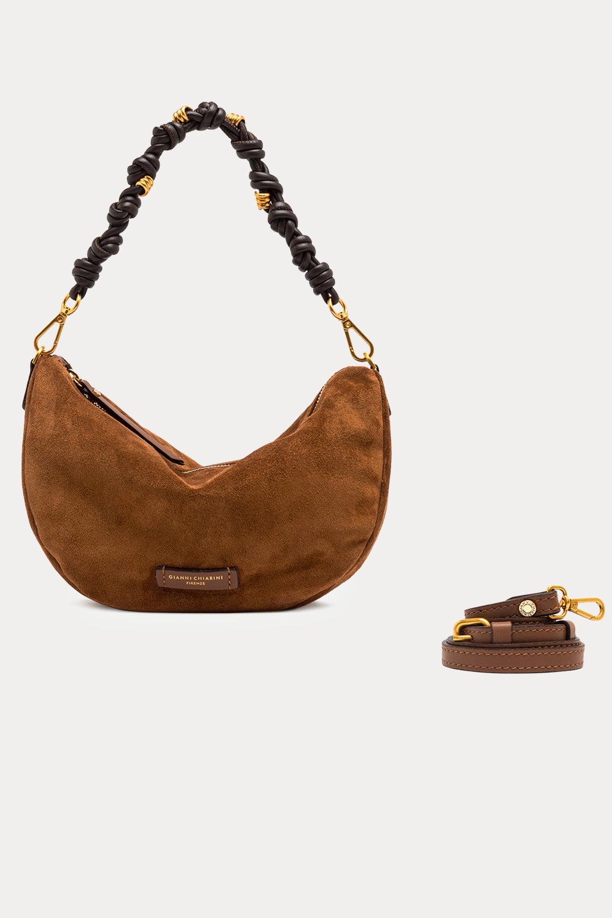 Gianni Chiarini Cleo Süet Omuz Çantası