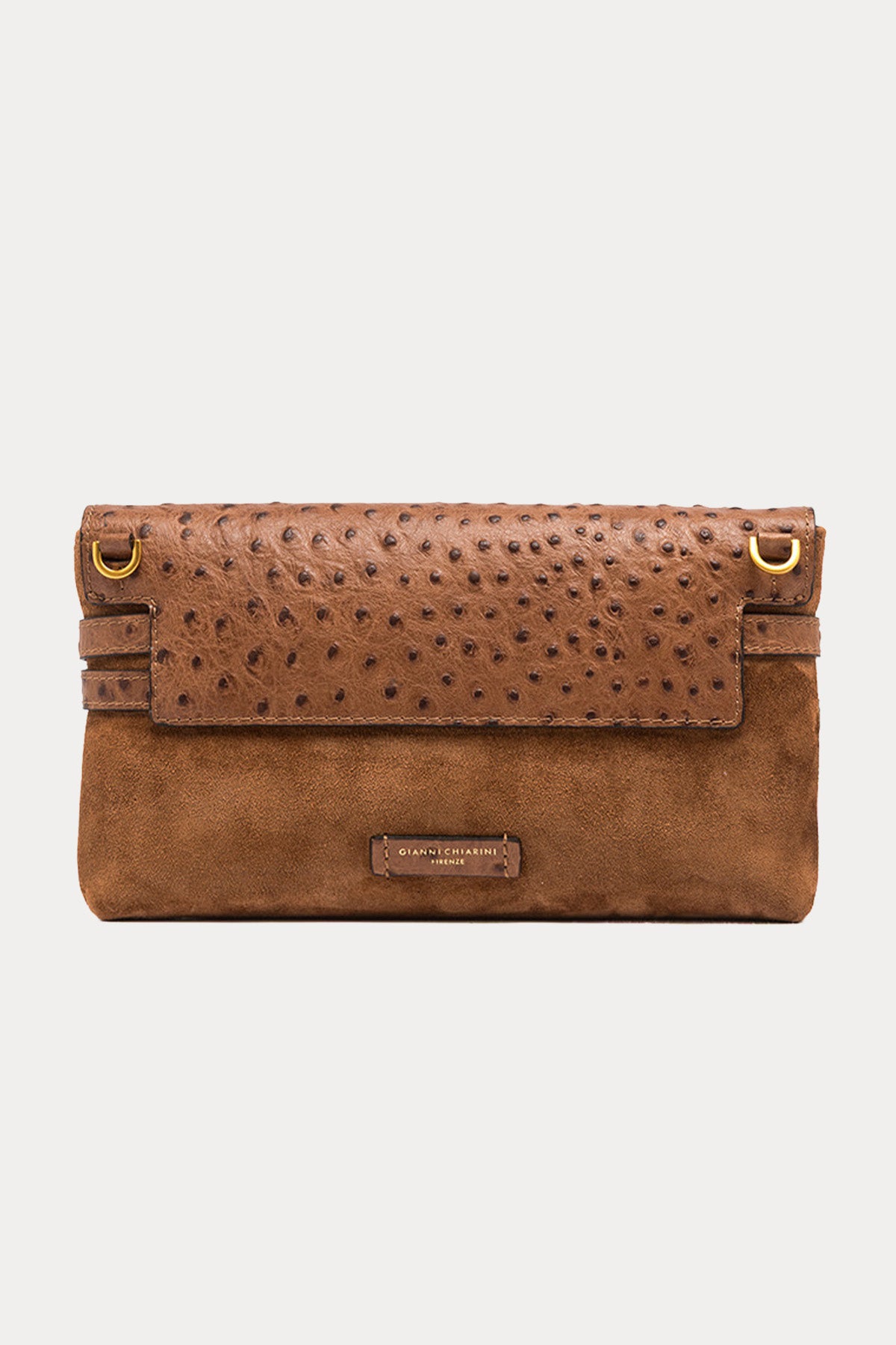 Gianni Chiarini Belty Süet Deri Clutch Çanta