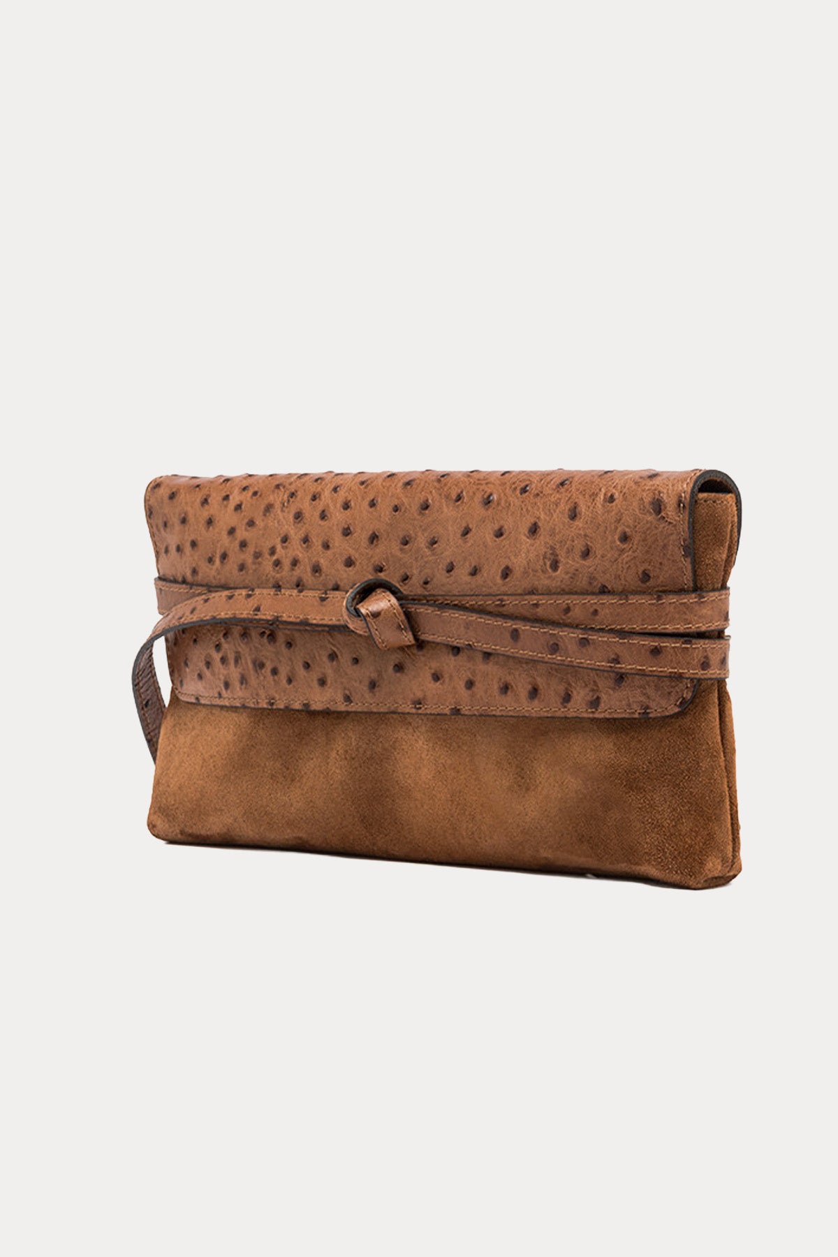 Gianni Chiarini Belty Süet Deri Clutch Çanta