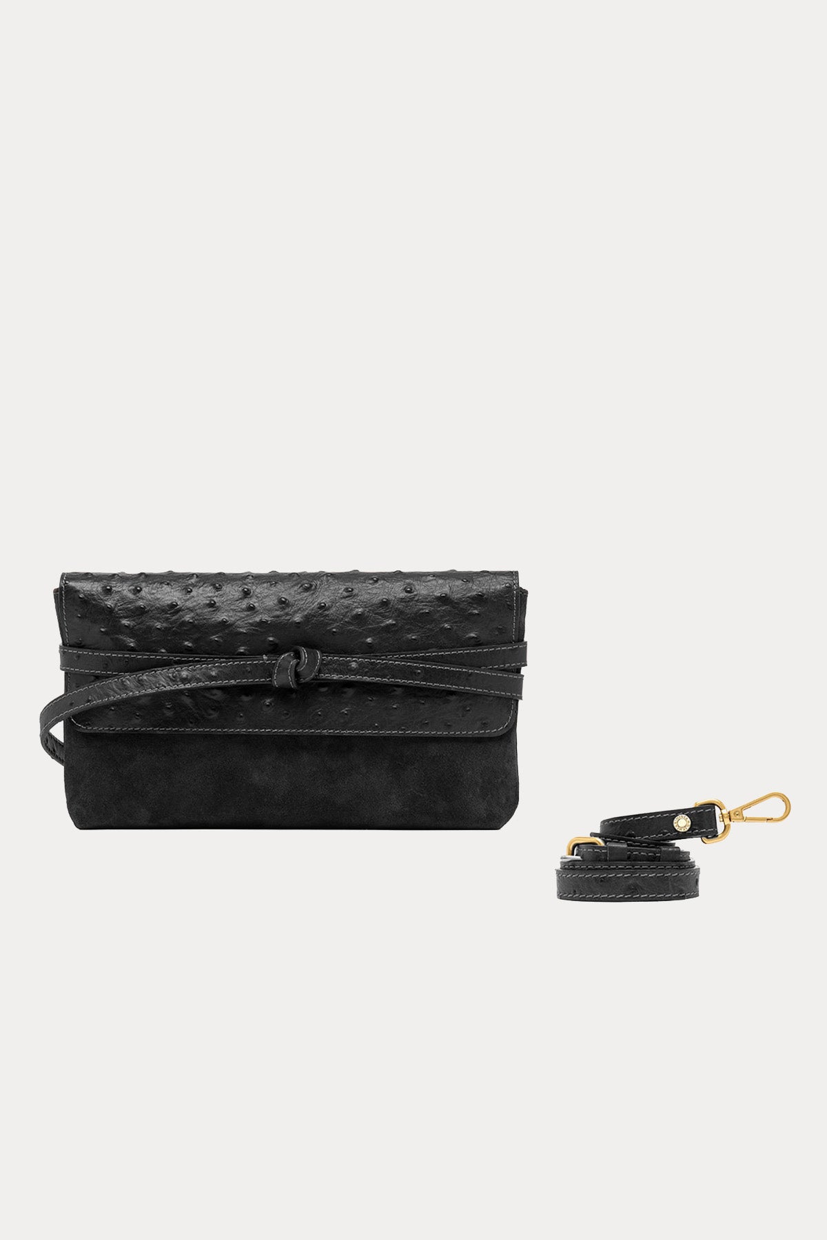 Gianni Chiarini Belty Süet Deri Clutch Çanta