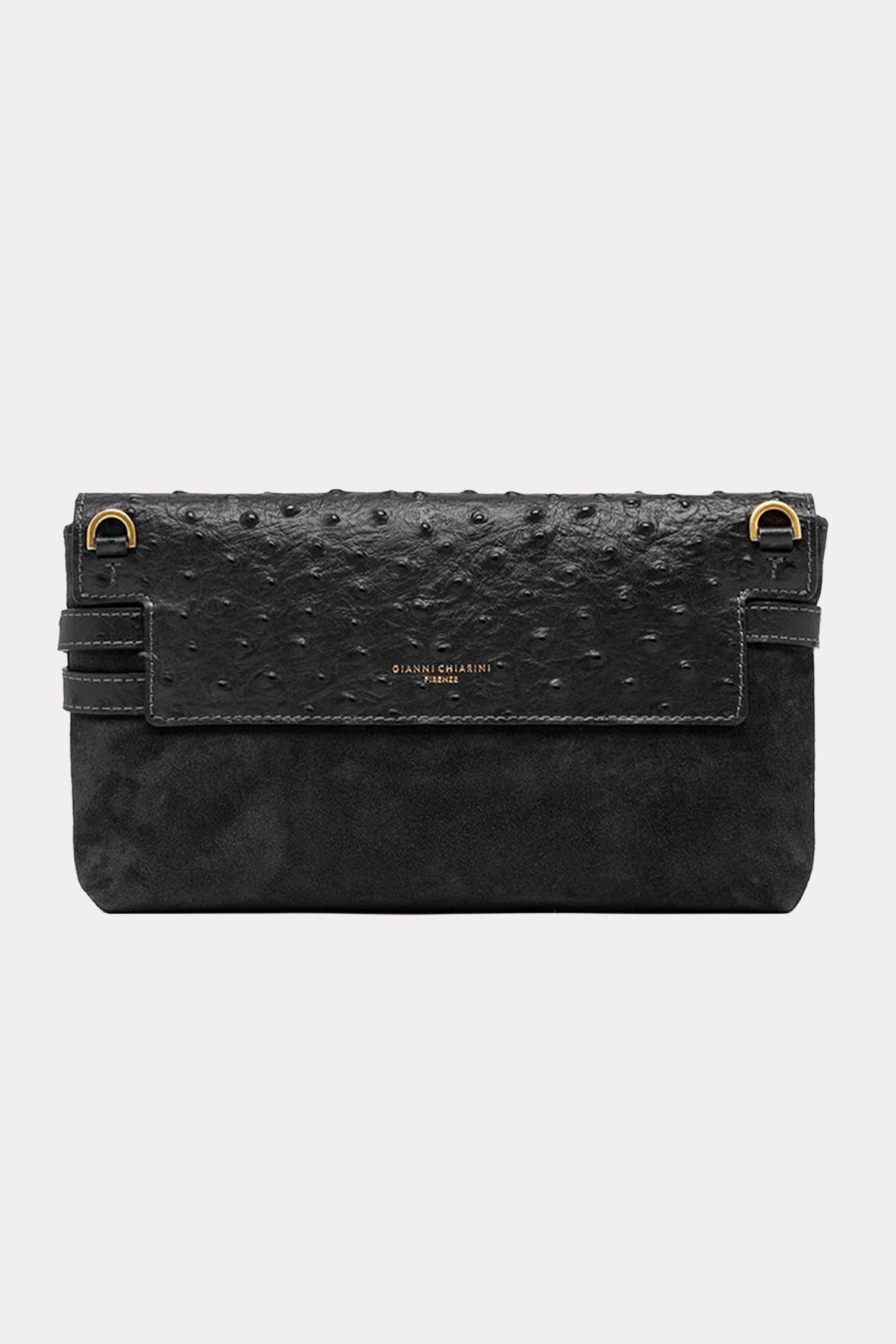 Gianni Chiarini Belty Süet Deri Clutch Çanta