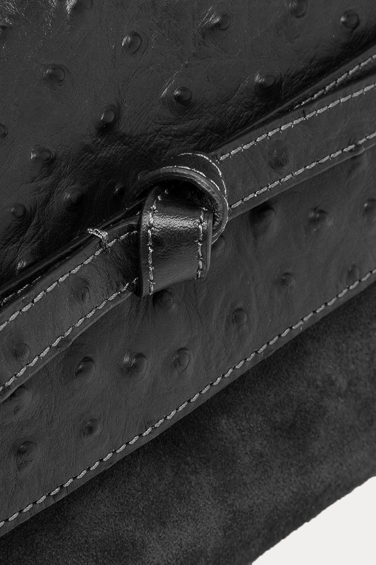 Gianni Chiarini Belty Süet Deri Clutch Çanta