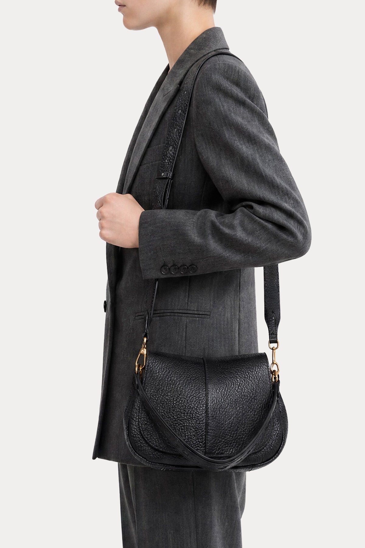 Gianni Chiarini Helena Round Deri Omuz Çantası