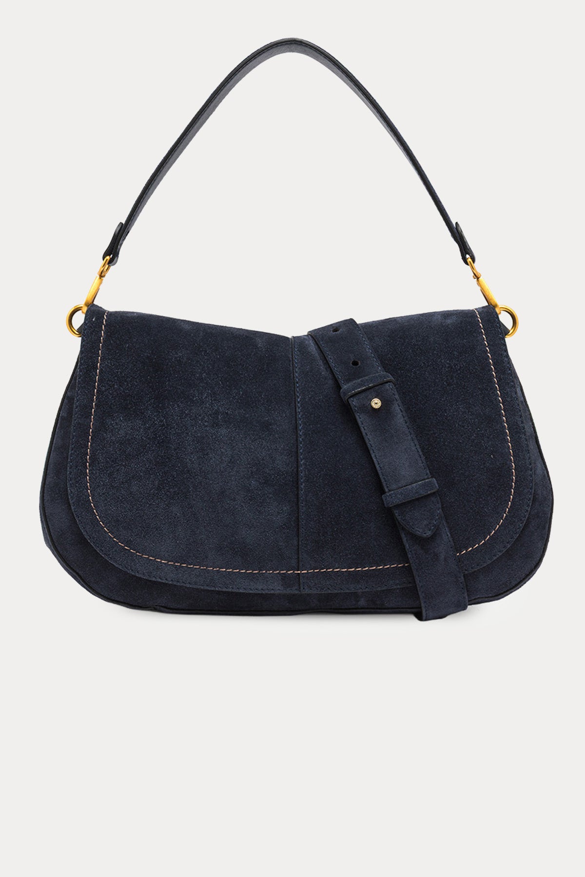 Gianni Chiarini Helena Round Süet Omuz Çantası