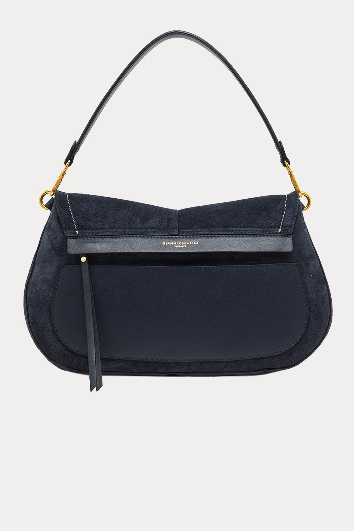 Gianni Chiarini Helena Round Süet Omuz Çantası