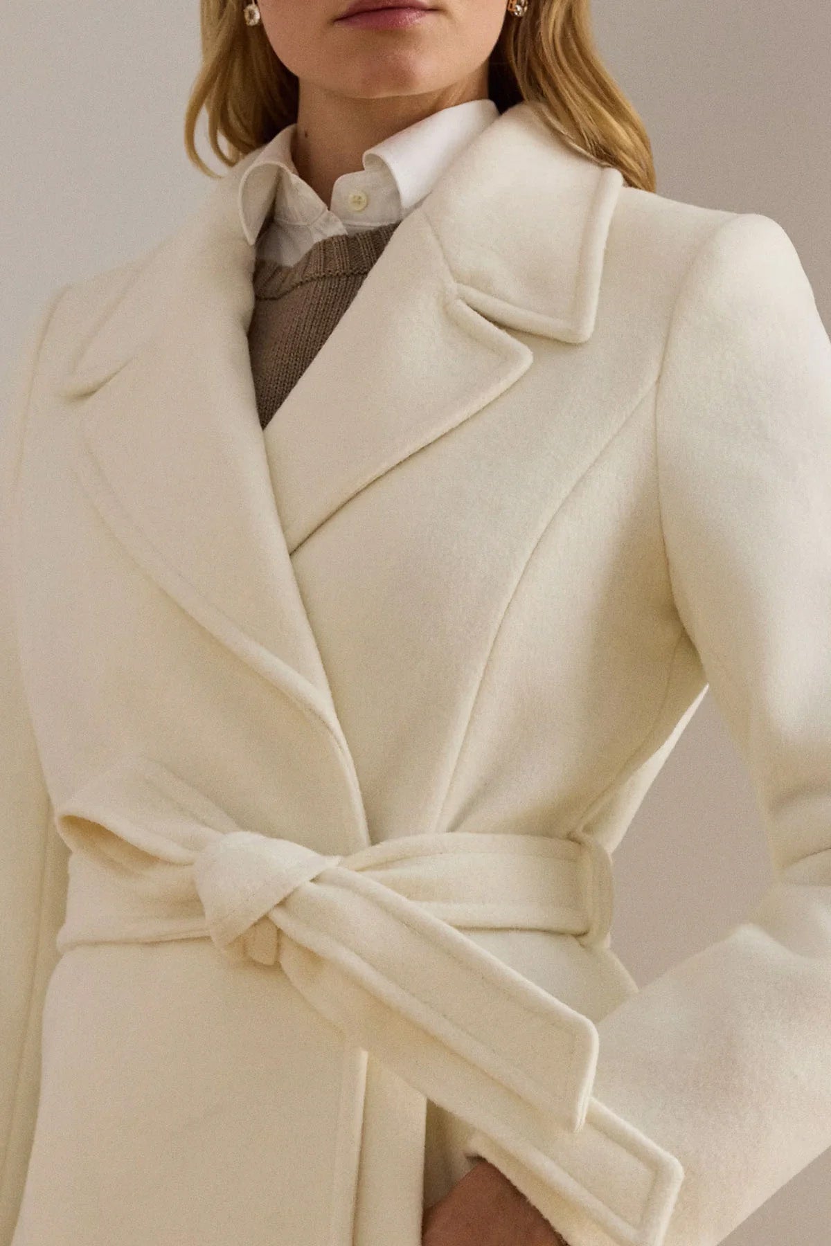 Polo Ralph Lauren Kaşmir Kemerli Yün Kaban