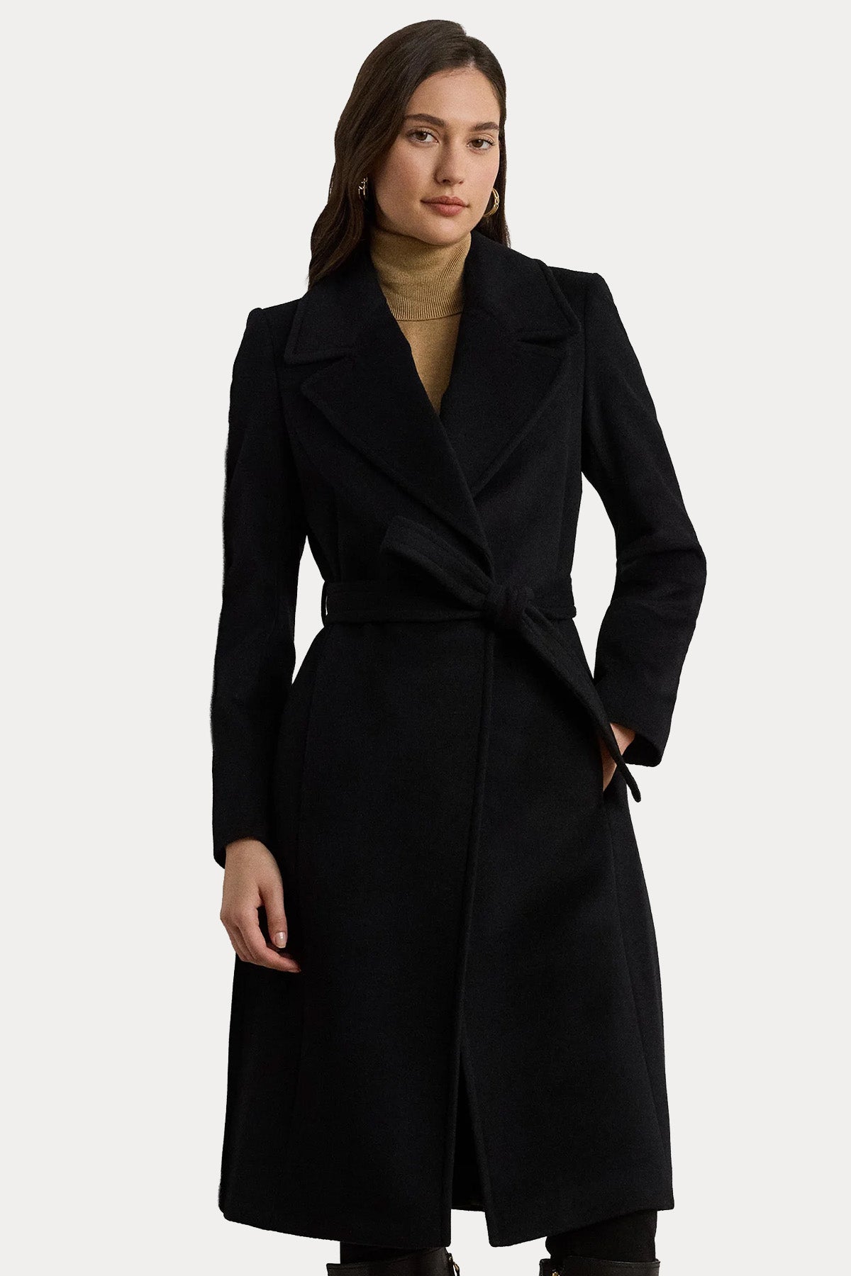 Polo Ralph Lauren Kaşmir Kemerli Yün Kaban