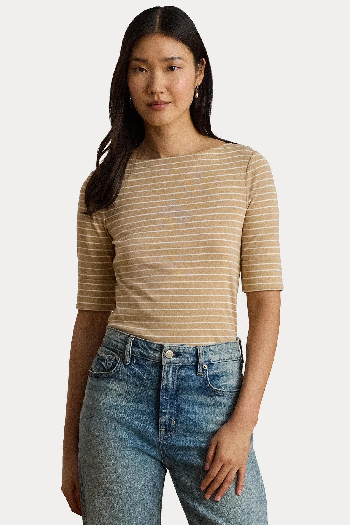 Polo Ralph Lauren Regular Fit Çizgili Streç T-shirt