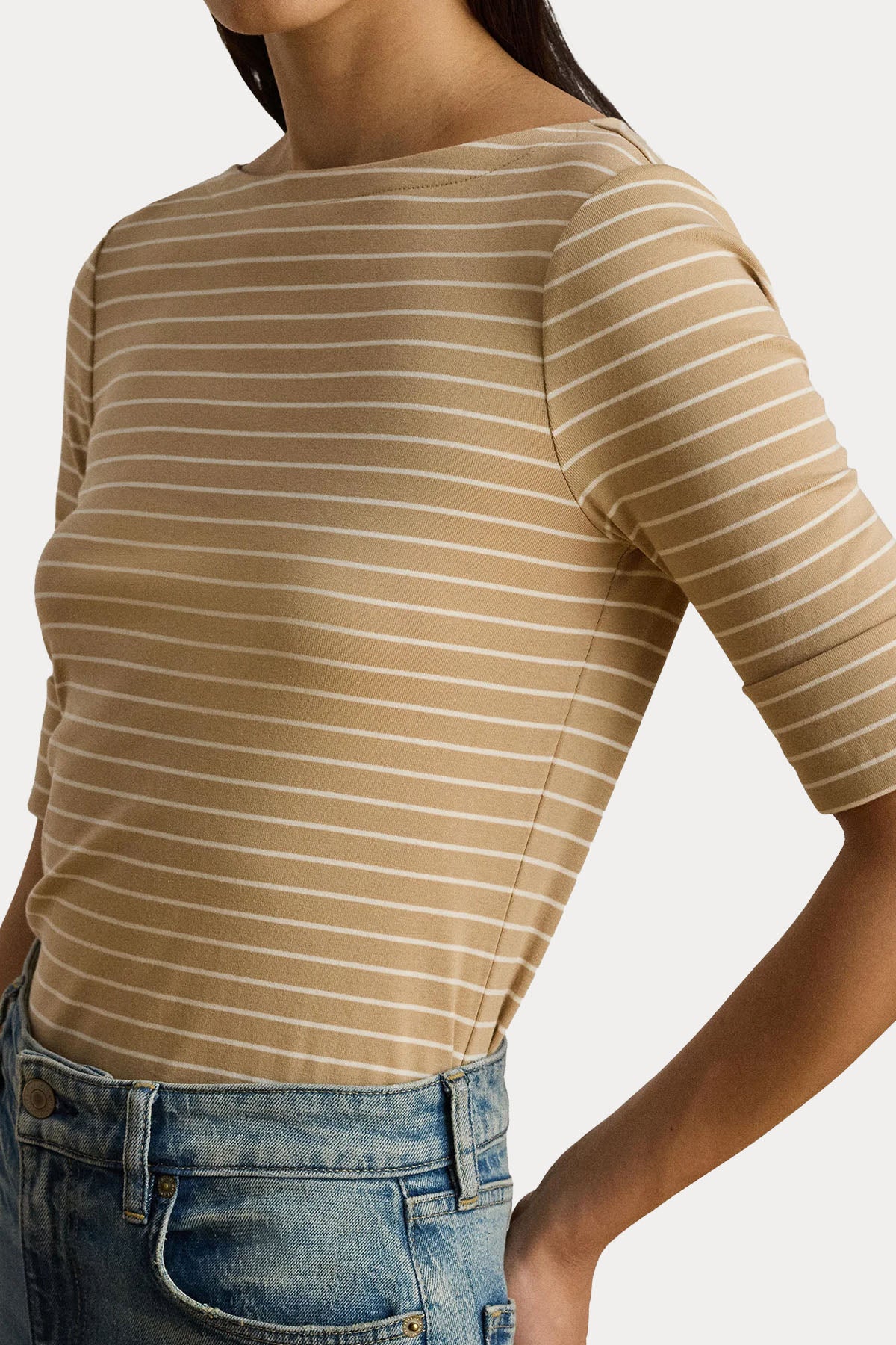 Polo Ralph Lauren Regular Fit Çizgili Streç T-shirt