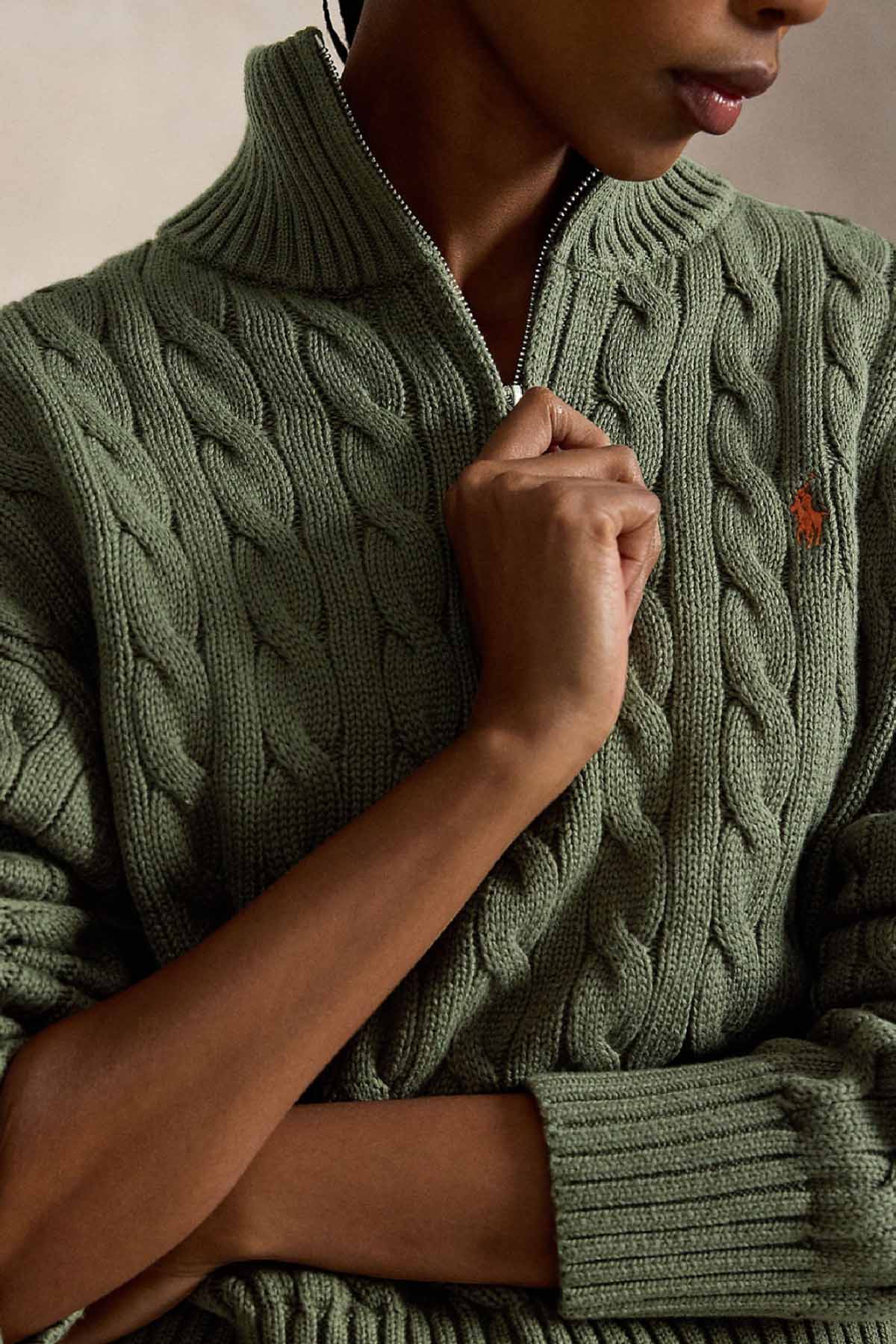 Polo Ralph Lauren Relaxed Fit Perkins Yaka Saç Örgü Triko