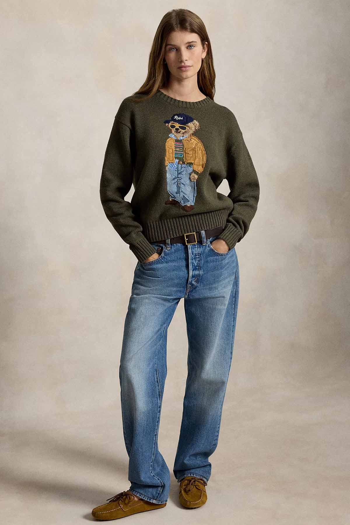 Polo Ralph Lauren Relaxed Fit Polo Bear Örgü Triko