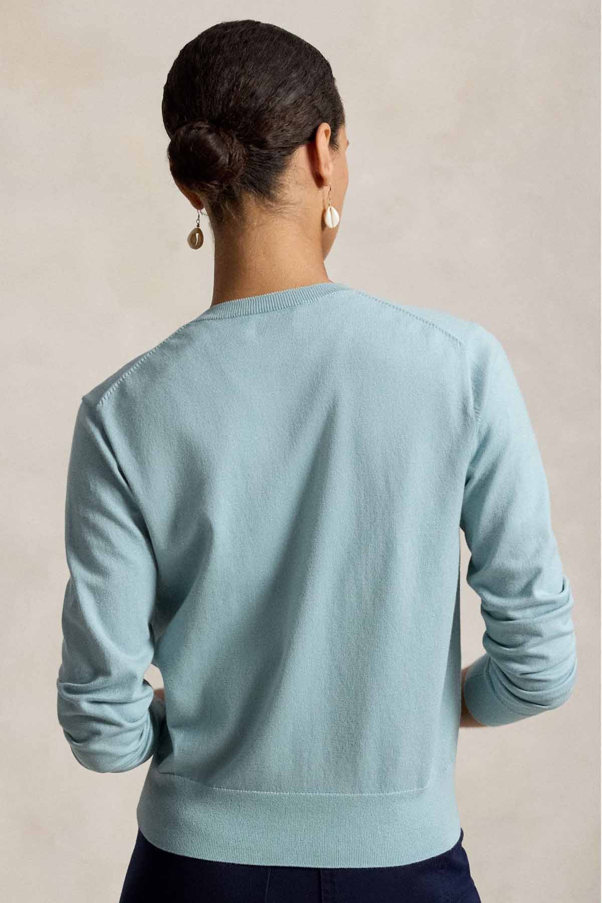Polo Ralph Lauren Slim Fit Yuvarlak Yaka İnce Örgü Triko Ceket