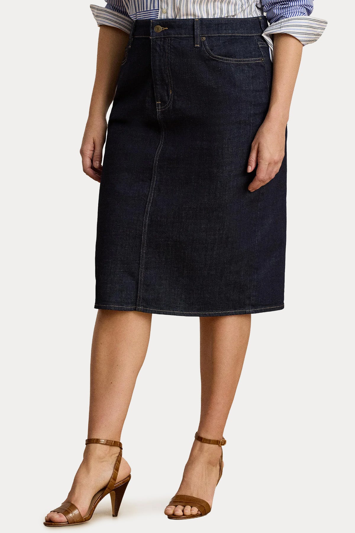 Polo Ralph Lauren Midi Denim Etek