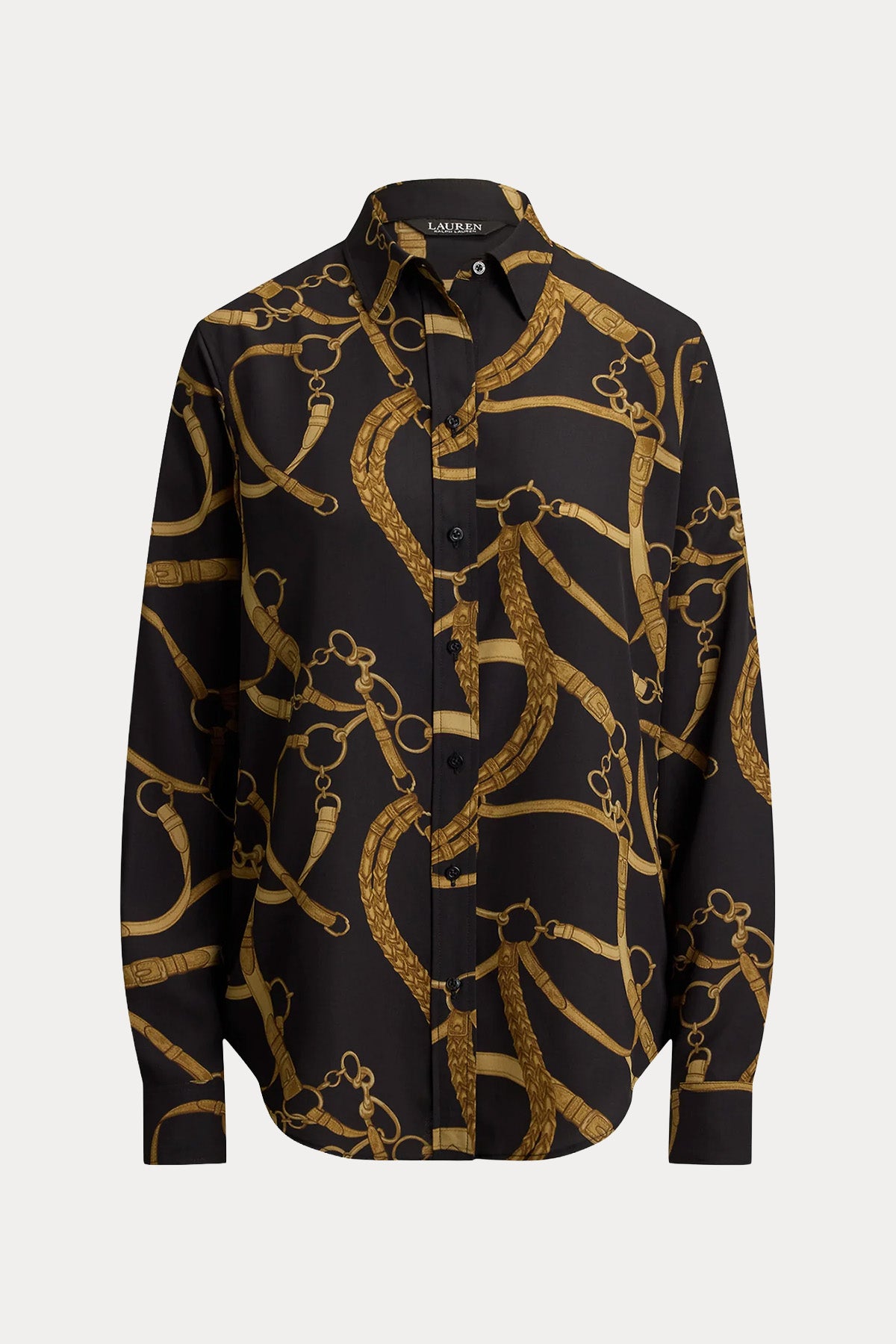 Polo Ralph Lauren Comfort Fit Binicilik Temalı Saten Gömlek