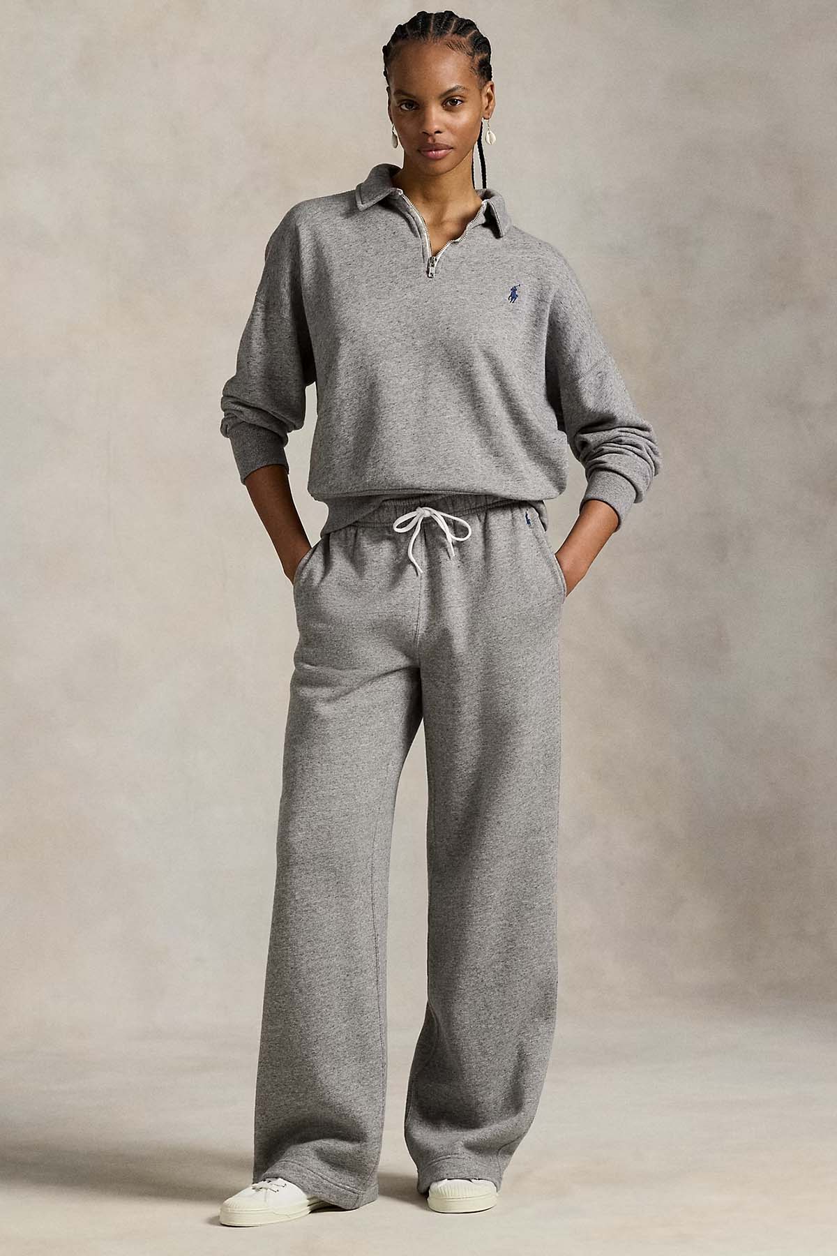 Polo Ralph Lauren Beli Lastikli Geniş Paça Şardonlu Eşofman Altı