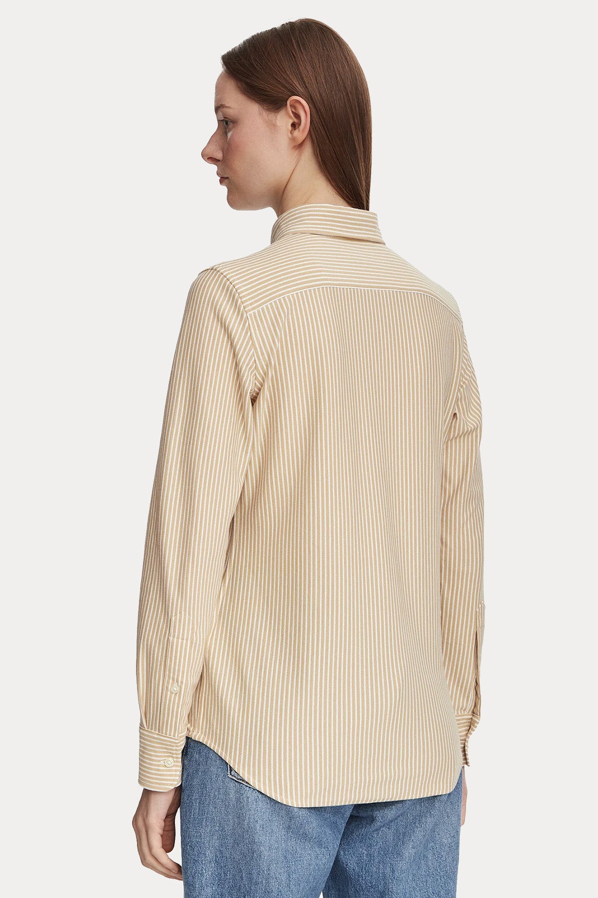 Polo Ralph Lauren Çizgili Knit Oxford Gömlek