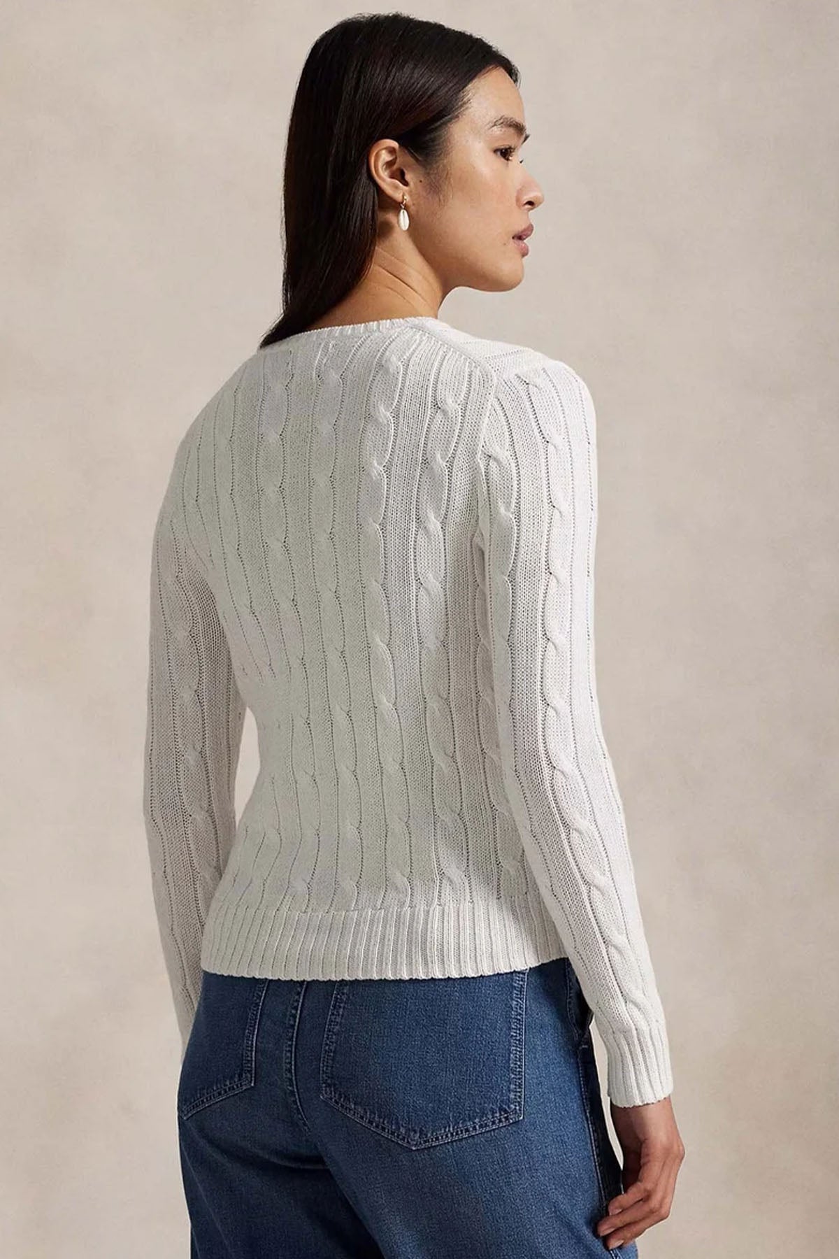 Polo Ralph Lauren Slim Fit Yuvarlak Yaka Saç Örgü Triko