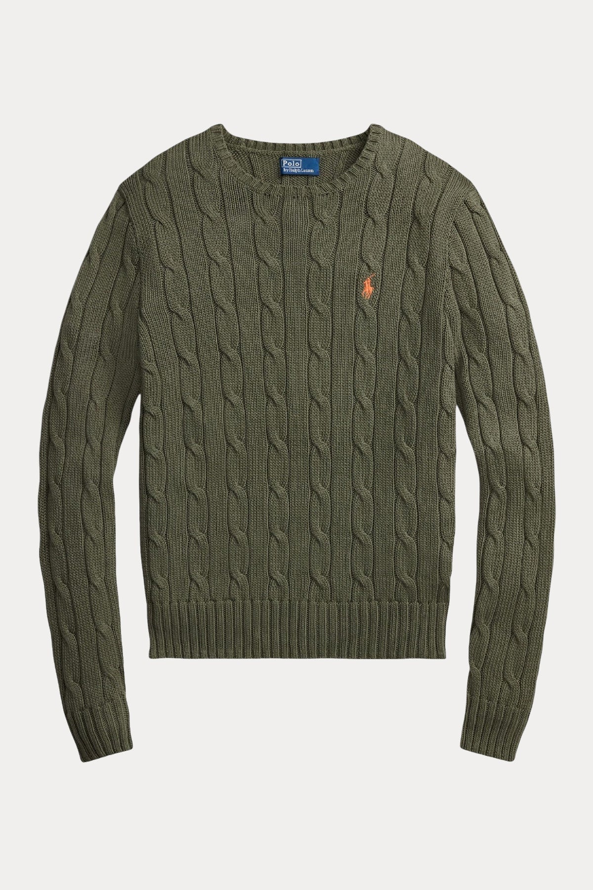 Polo Ralph Lauren Slim Fit Yuvarlak Yaka Saç Örgü Triko