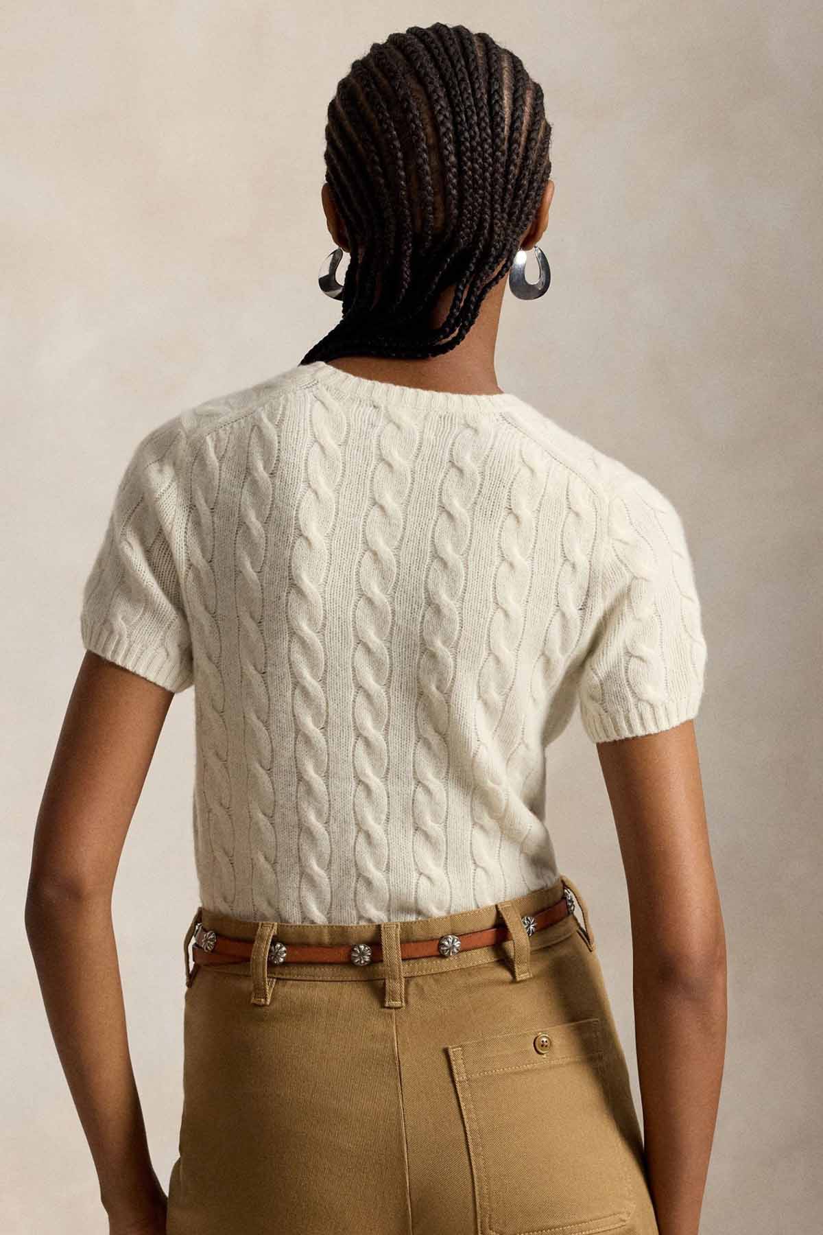 Polo Ralph Lauren Slim Fit Yuvarlak Yaka Saç Örgü Triko