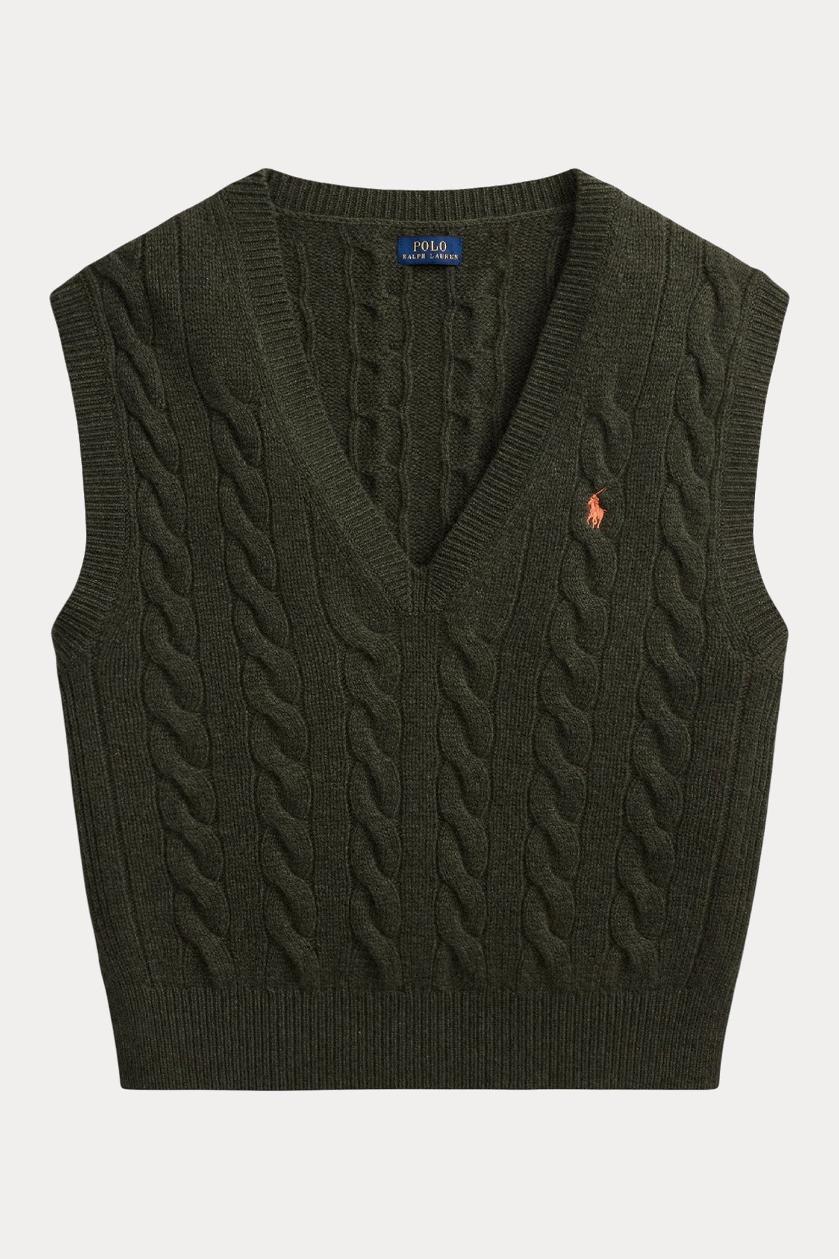 Polo Ralph Lauren Relaxed Fit Saç Örgü Kaşmir Yün Triko