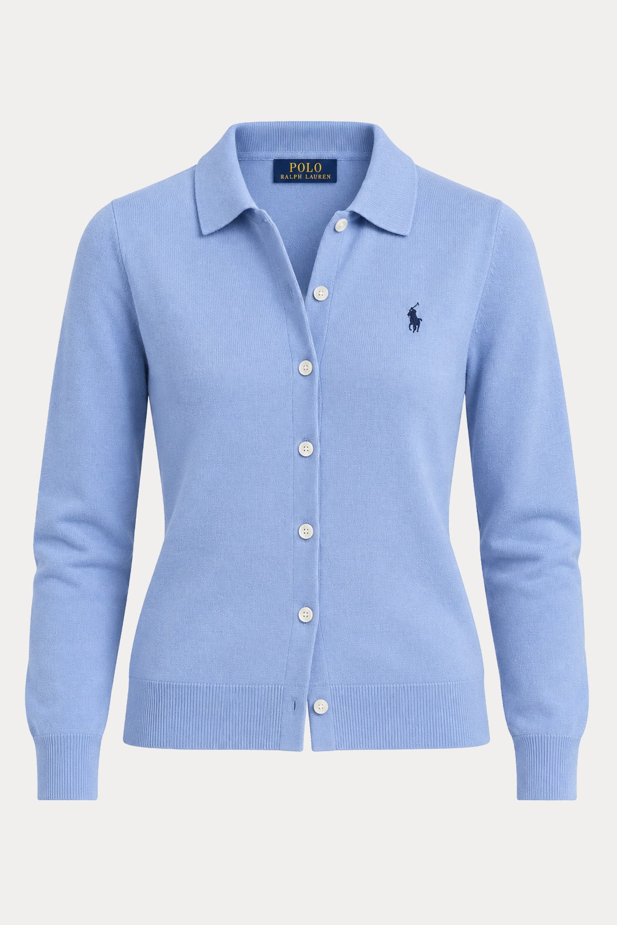 Polo Ralph Lauren Custom Fit İnce Örgü Streç Triko Ceket