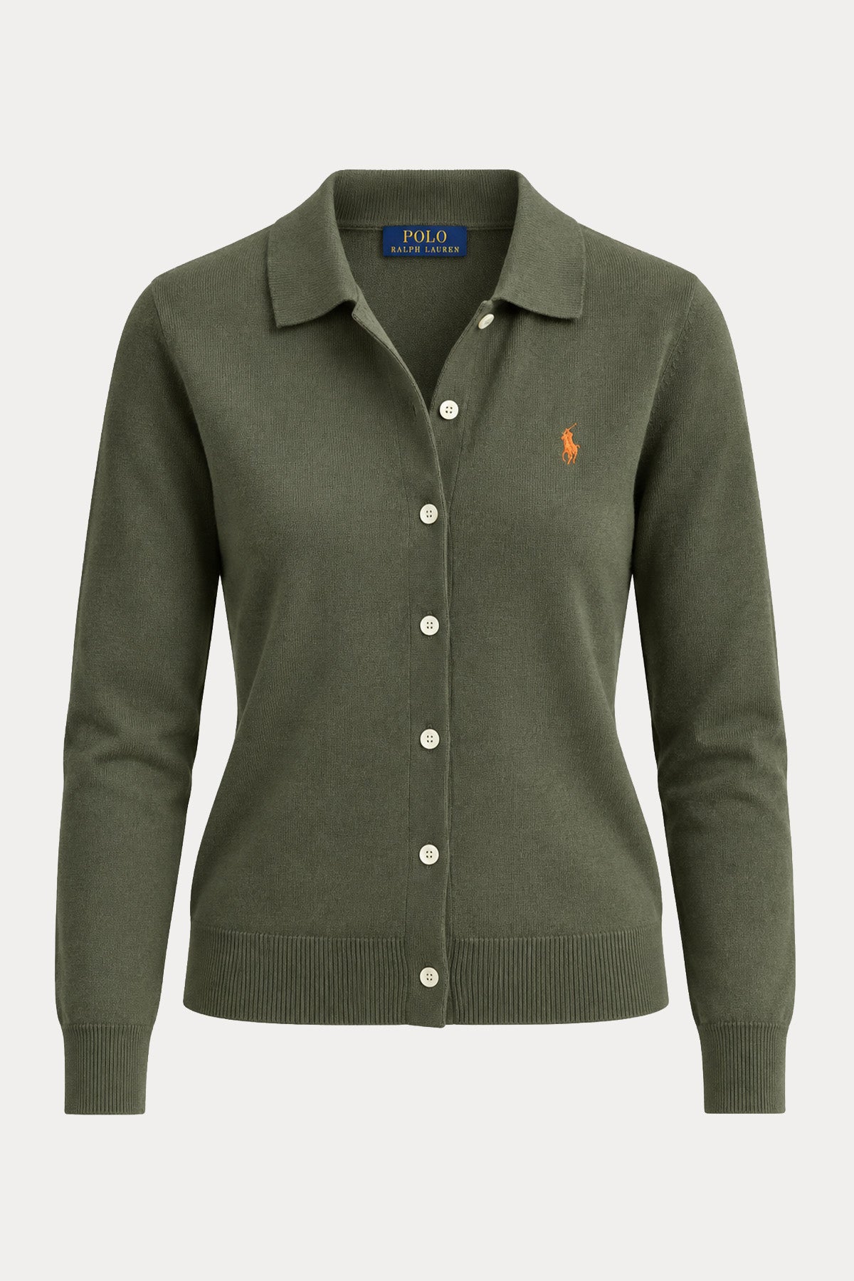 Polo Ralph Lauren Custom Fit İnce Örgü Streç Triko Ceket