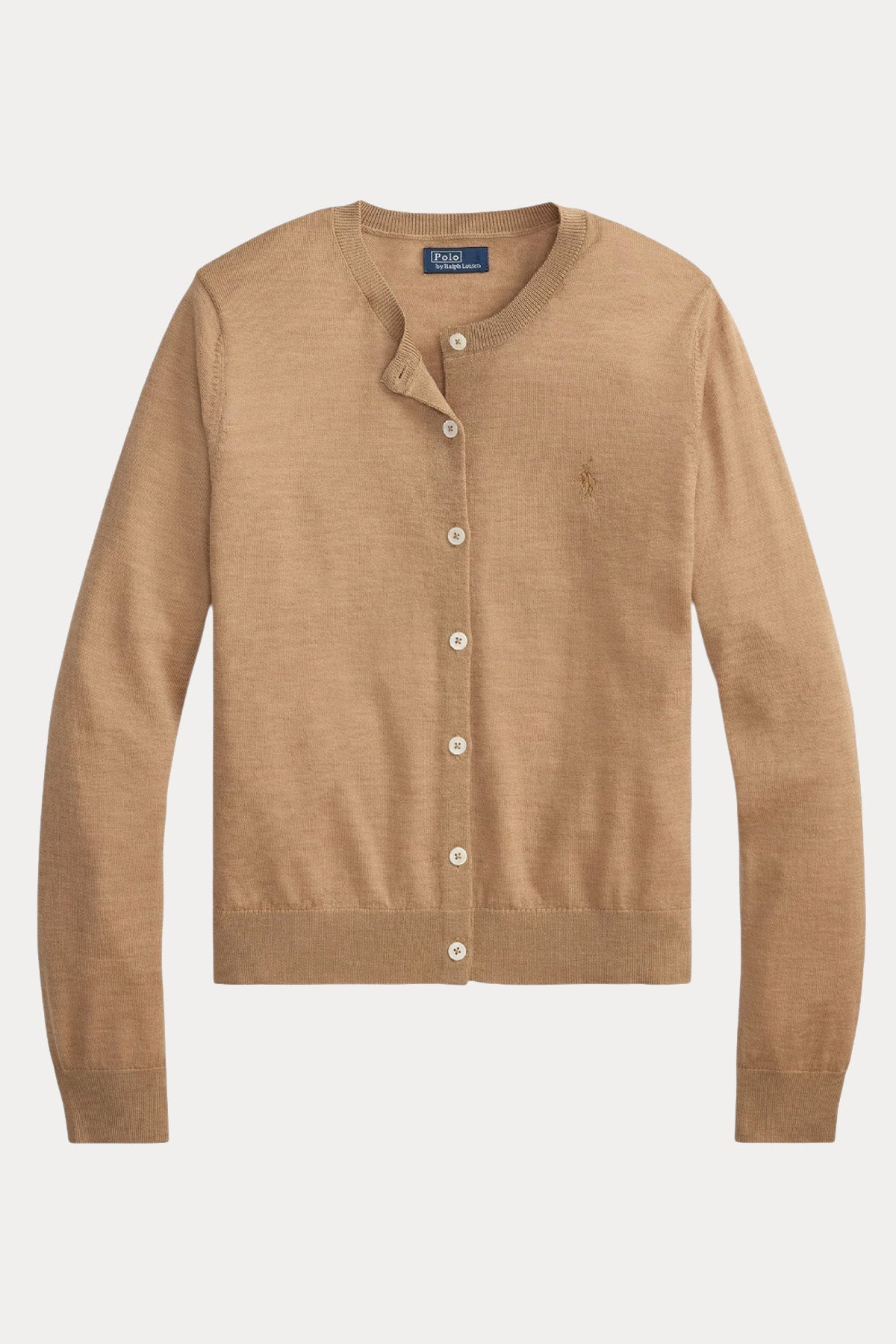 Polo Ralph Lauren Slim Fit Yuvarlak Yaka İnce Örgü Yün Triko Ceket