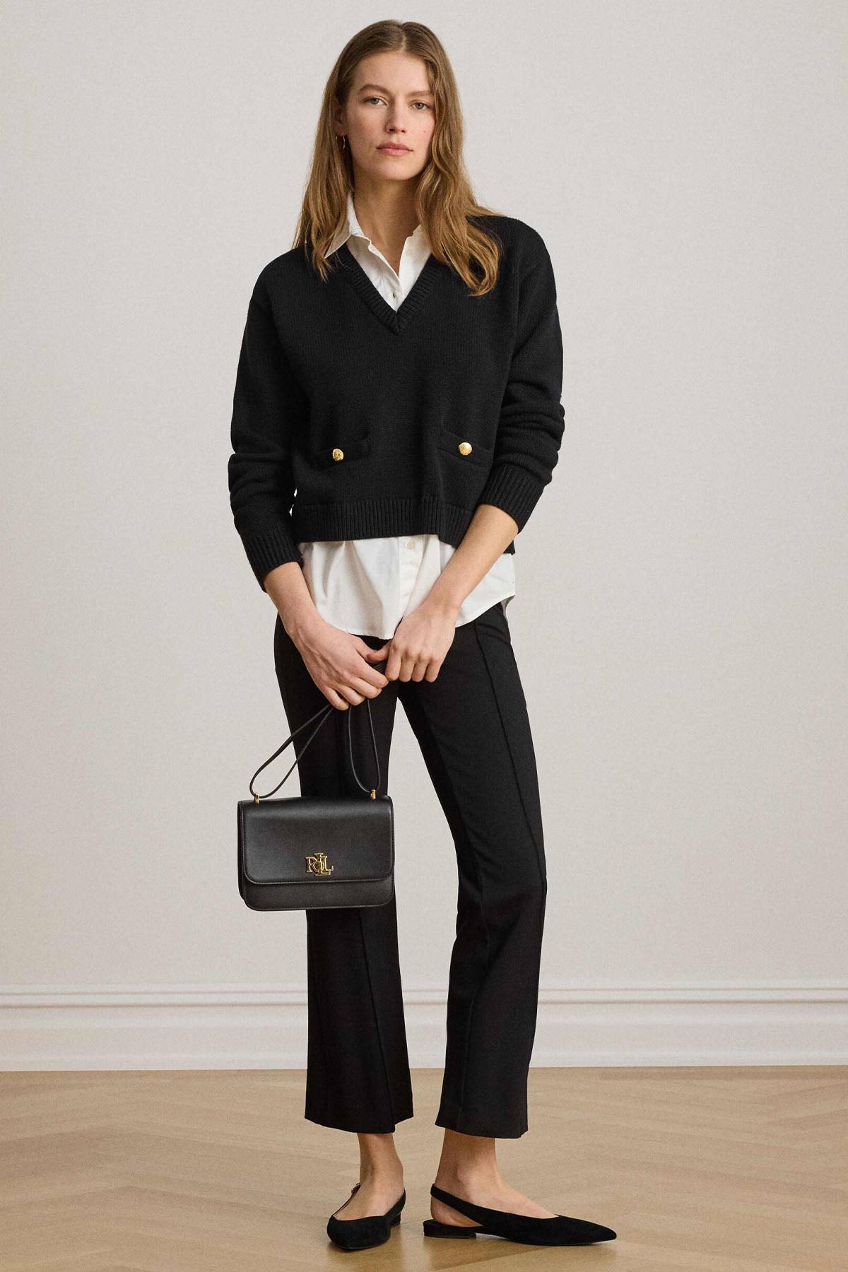 Polo Ralph Lauren Relaxed Fit Gömlekli Örgü Triko