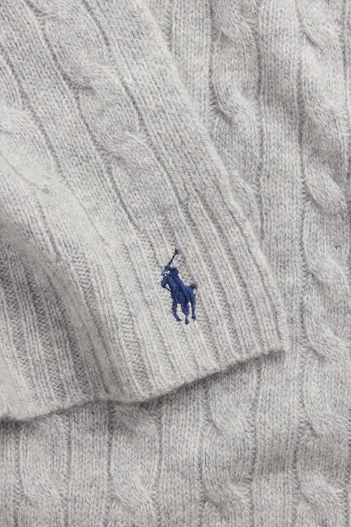 Polo Ralph Lauren Saç Örgü Kaşmir Yün Atkı