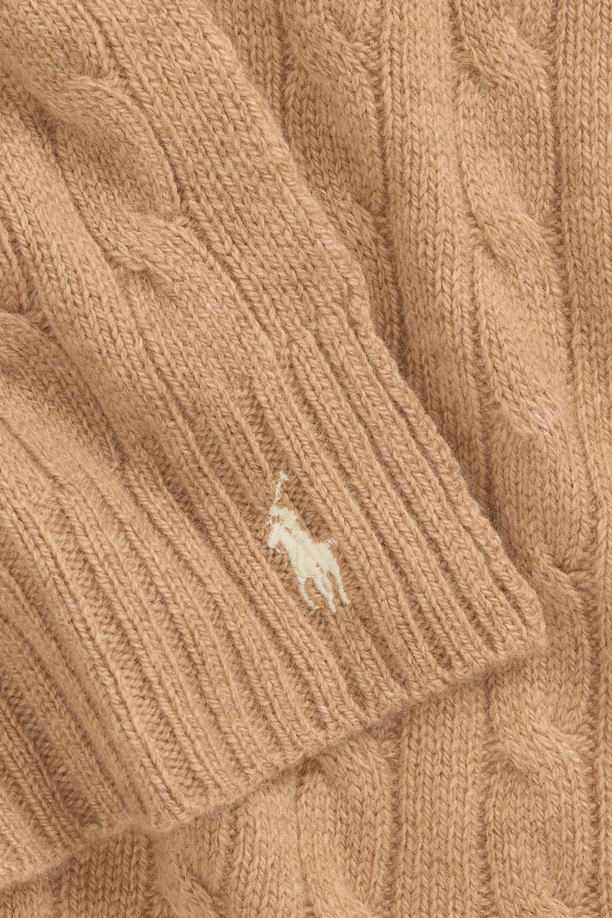 Polo Ralph Lauren Saç Örgü Kaşmir Yün Atkı