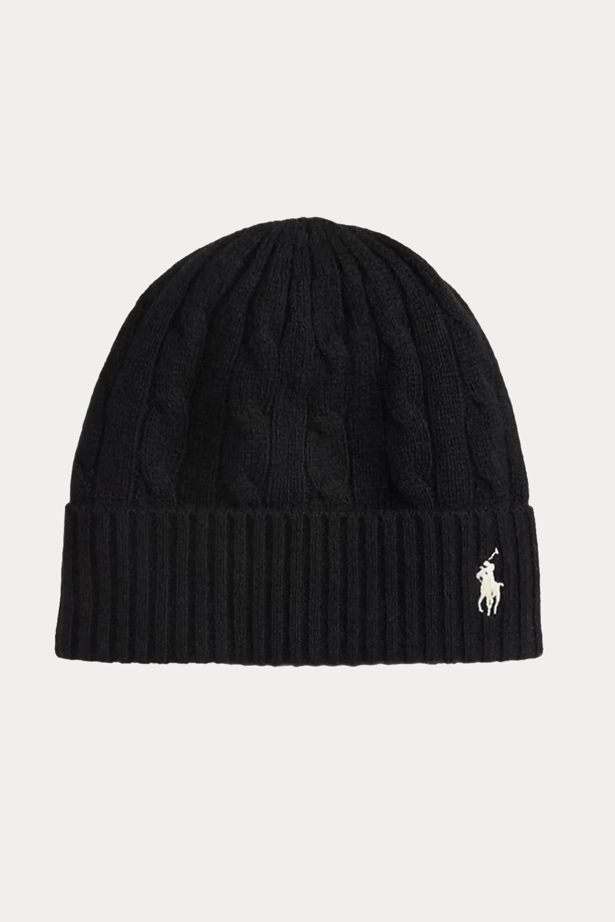 Polo Ralph Lauren Kaşmir Saç Örgü Yün Bere