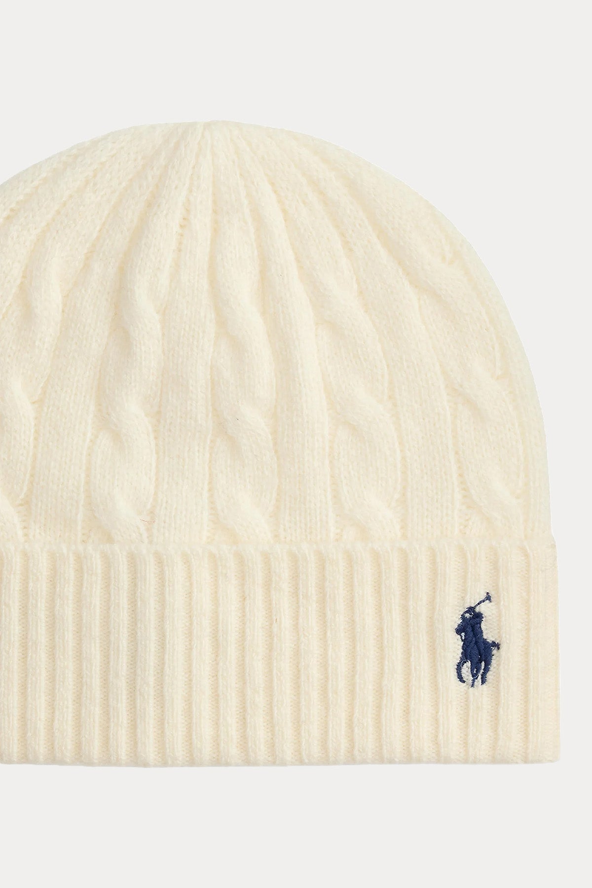 Polo Ralph Lauren Kaşmir Saç Örgü Yün Bere