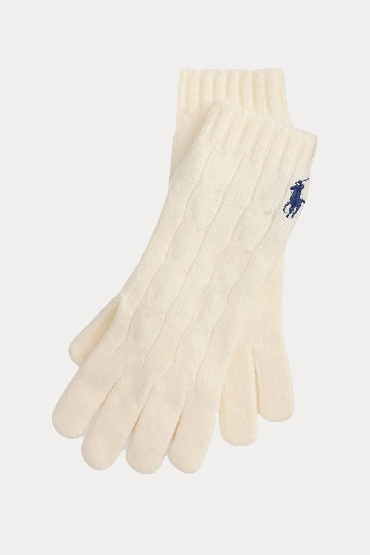 Polo Ralph Lauren Saç Örgü Kaşmir Yün Eldiven